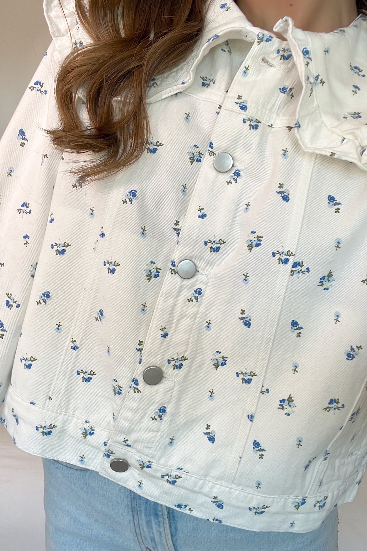 Blue Bell Ruffled Jean Jacket