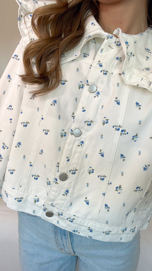 BLUE BELL RUFFLED JEAN JACKET