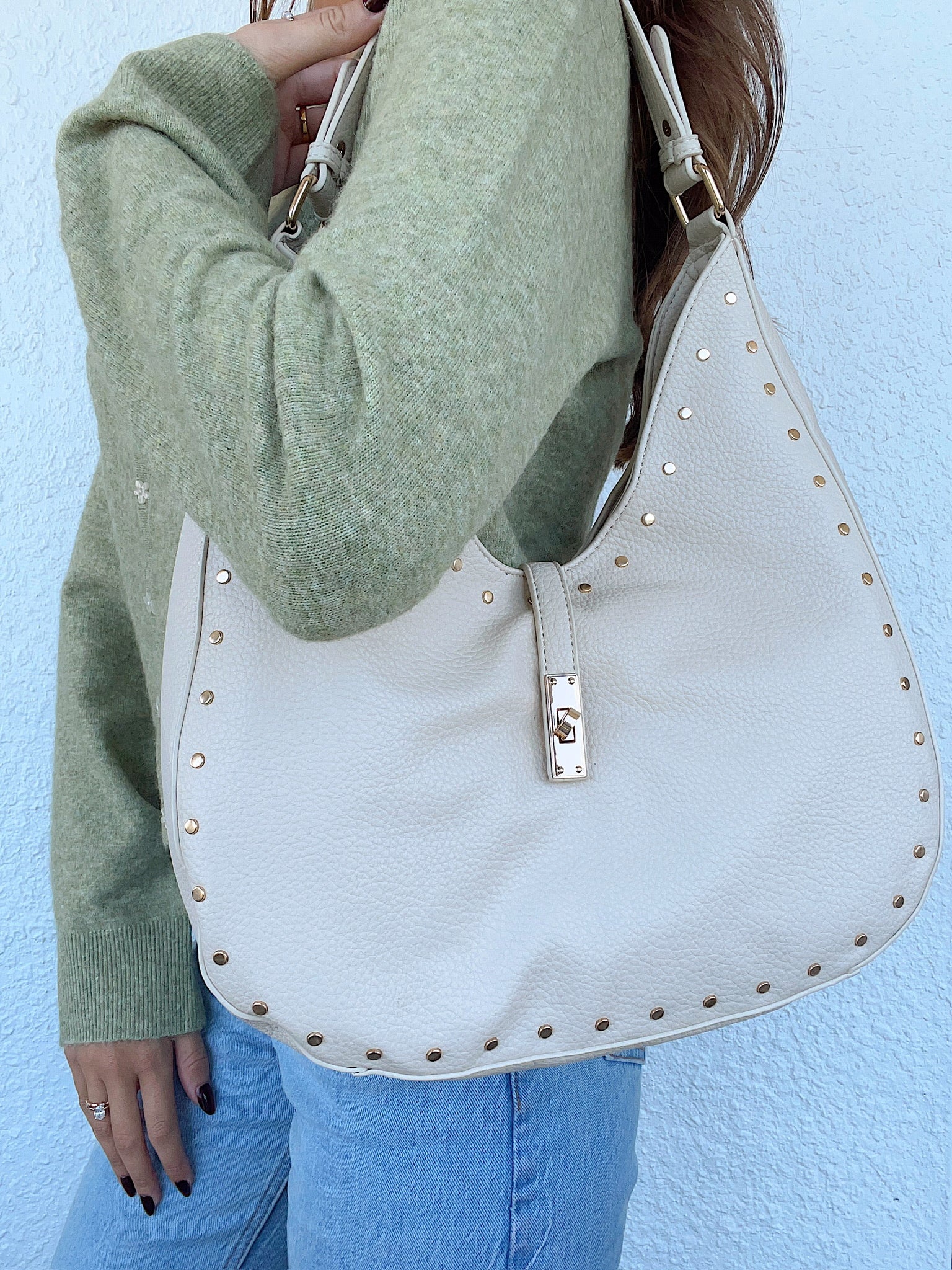 Rodeo Hobo Bag - Cream