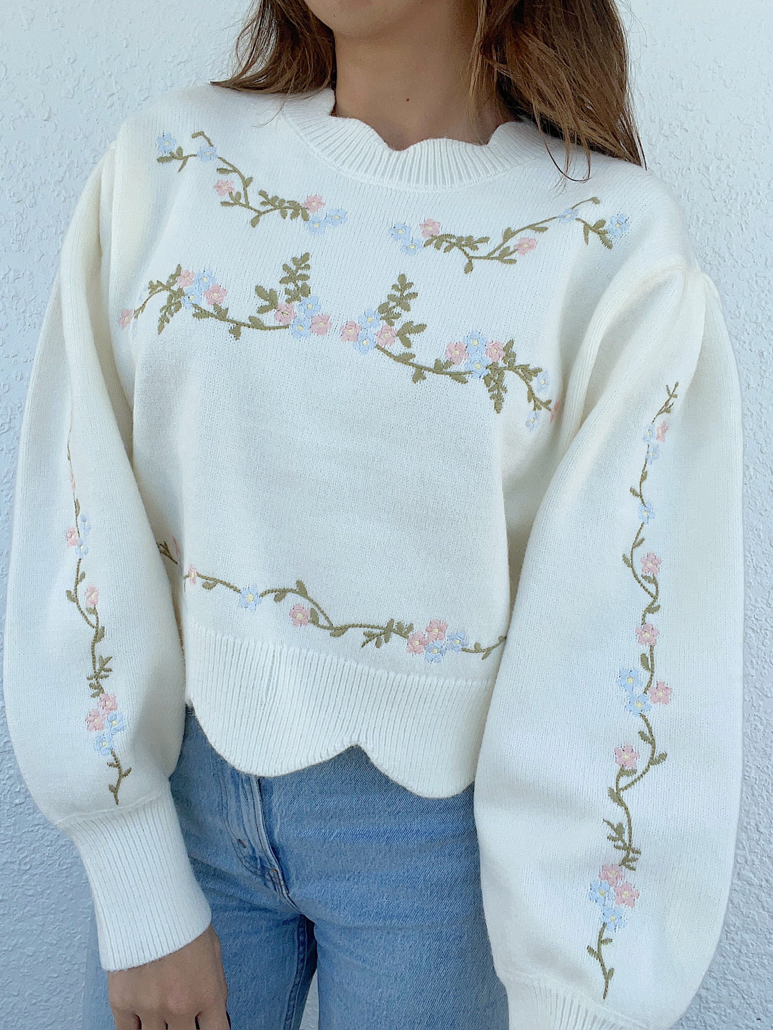 Haven Scalloped Sweater