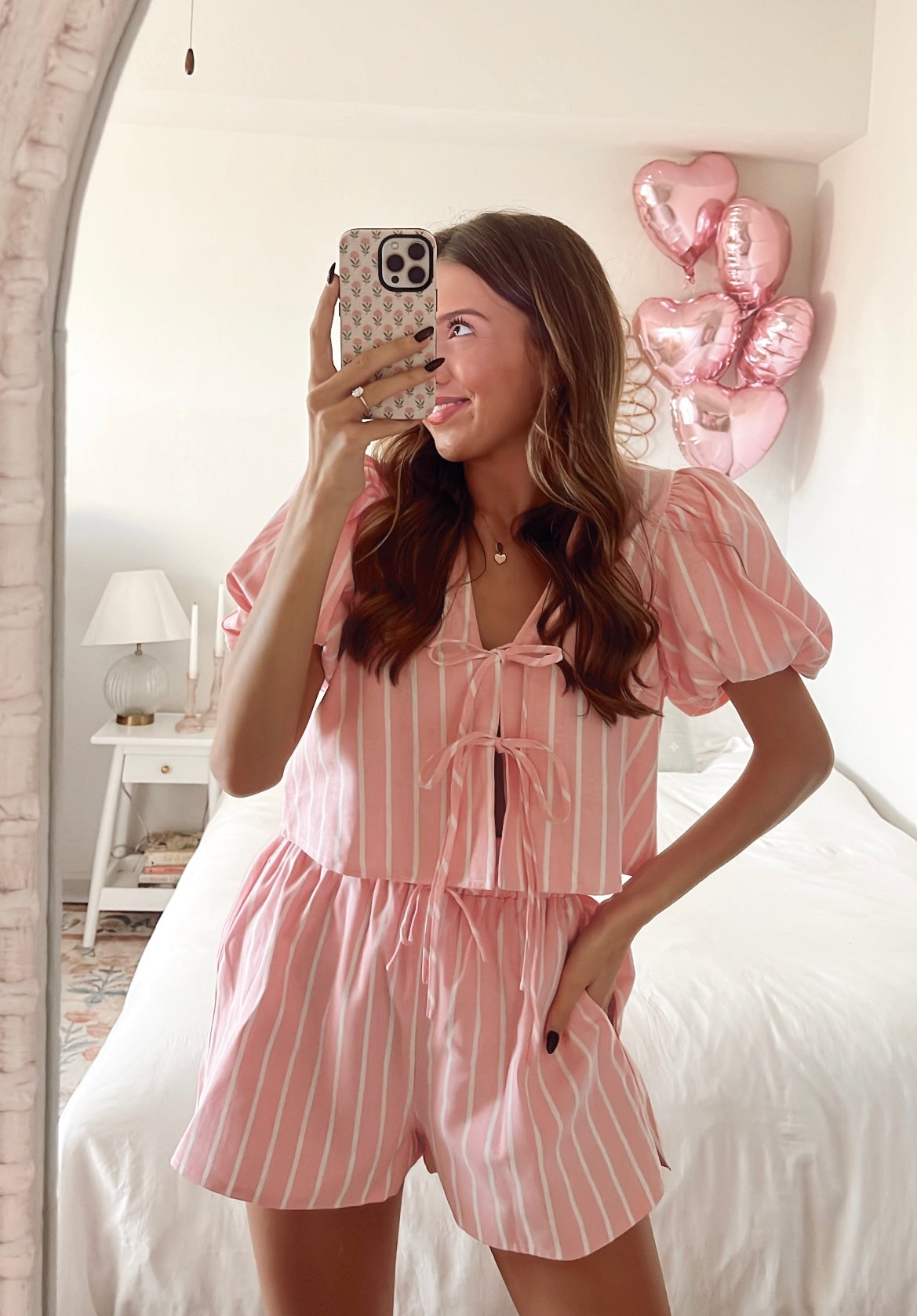 PINK STRIPE SUMMER SET