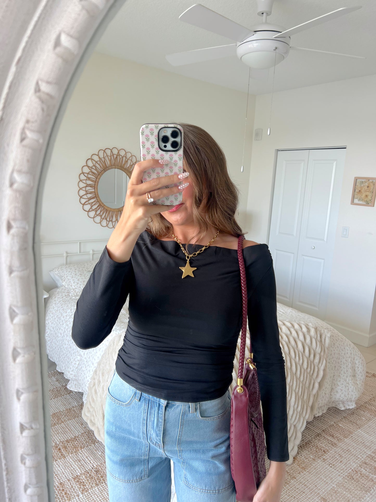 REMI SHOULDER BAG - BURGUNDY