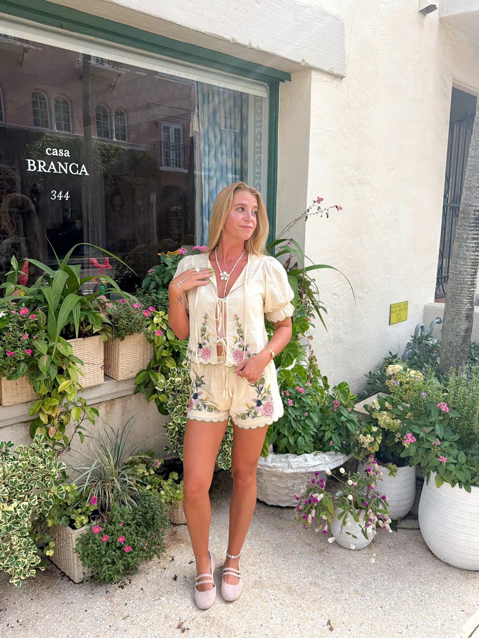 La Dolce Embroidered Top