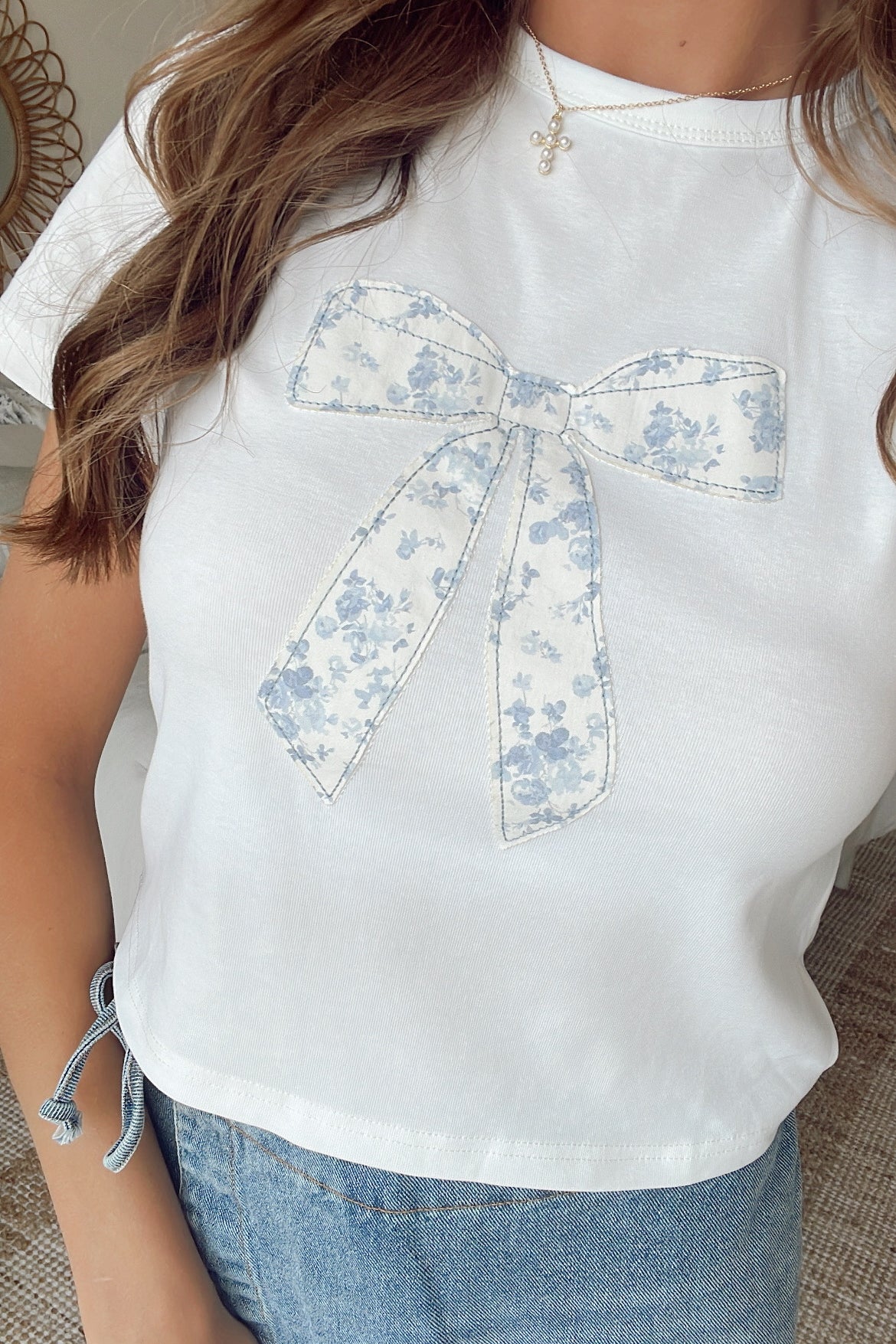 Patchwork Bow Tee