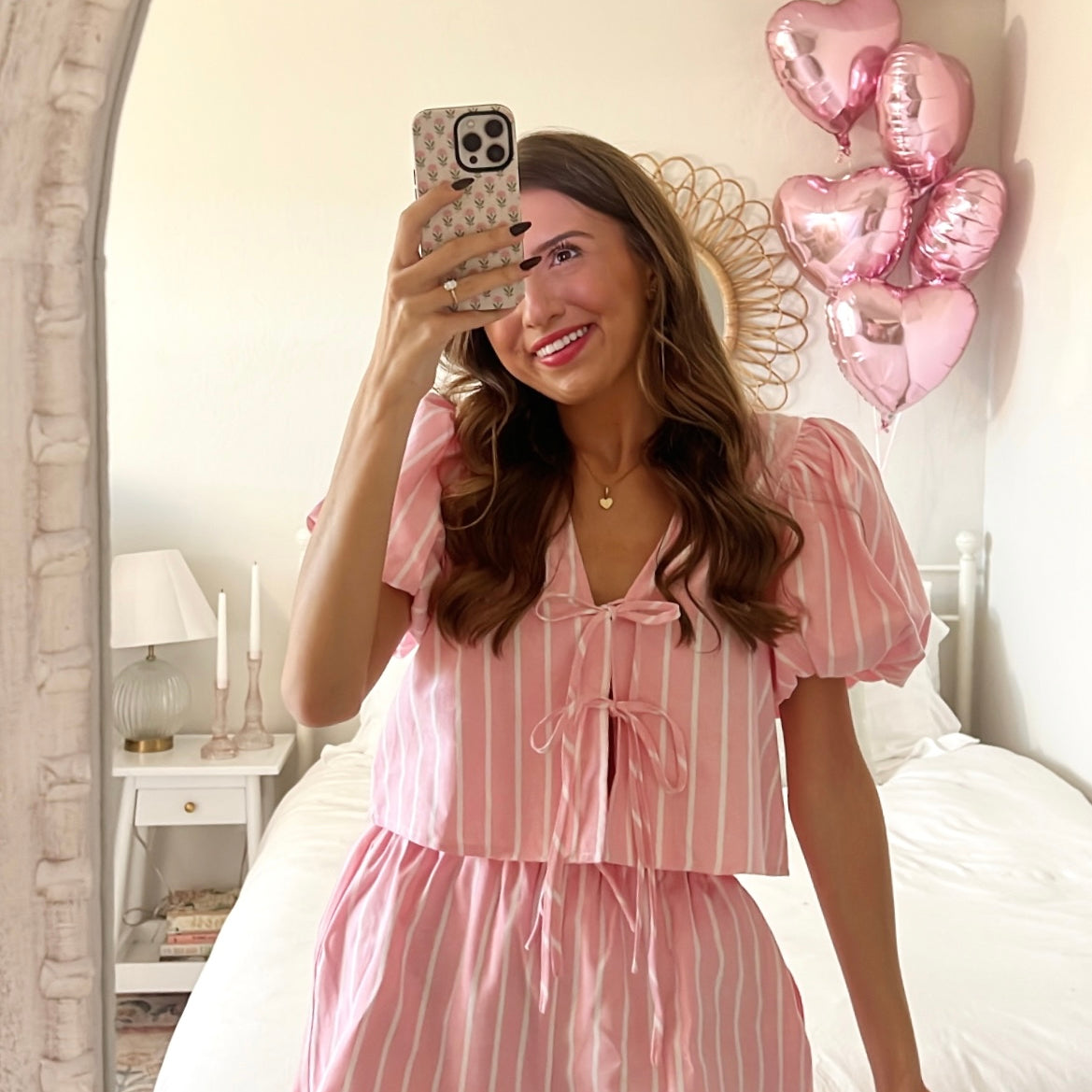 Pink Stripe Summer Set