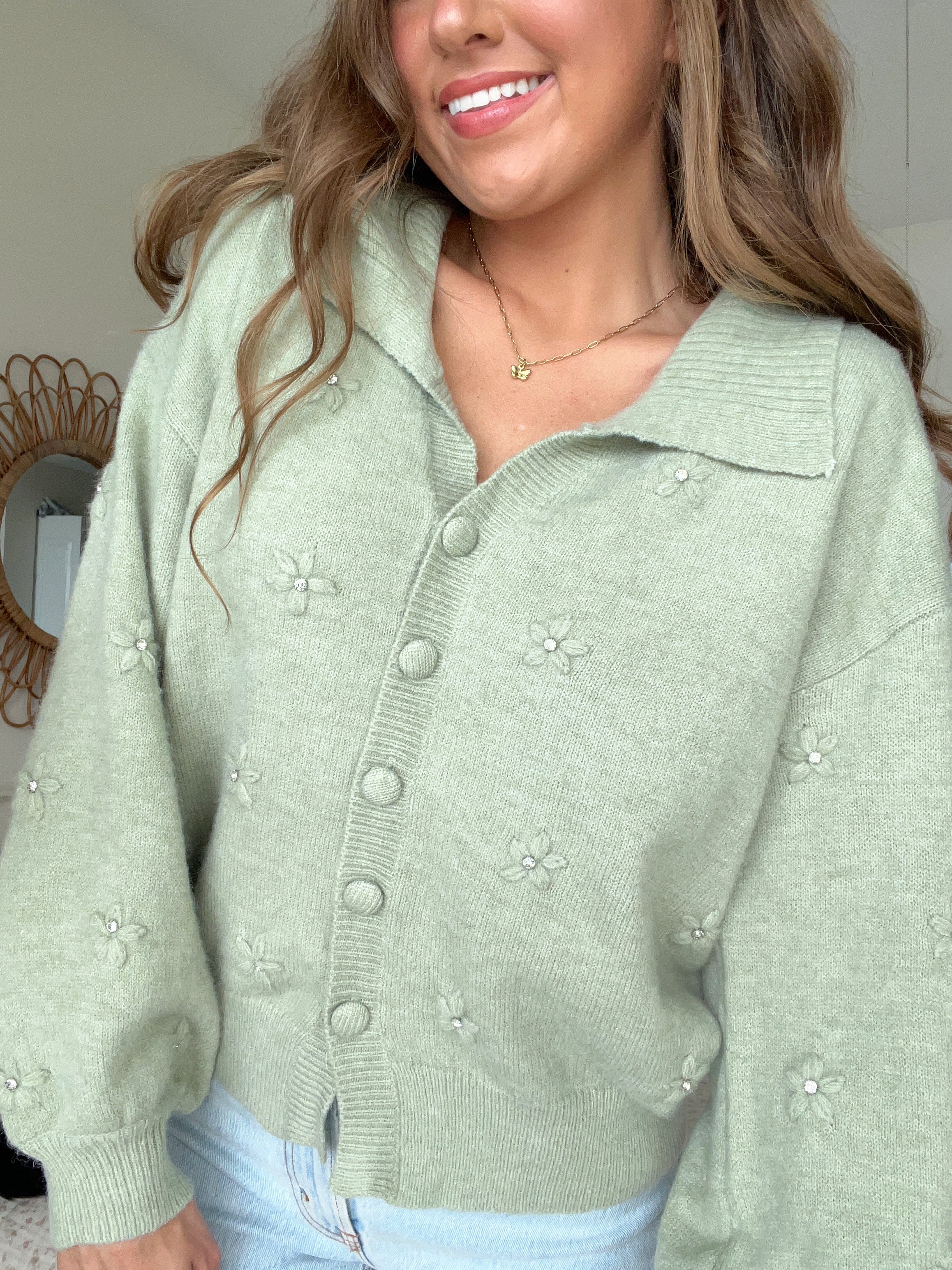 GREENHOUSE FLOWER CARDIGAN