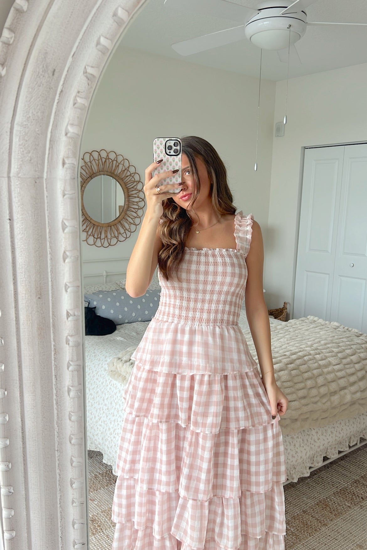 Ellie Gingham Maxi Dress
