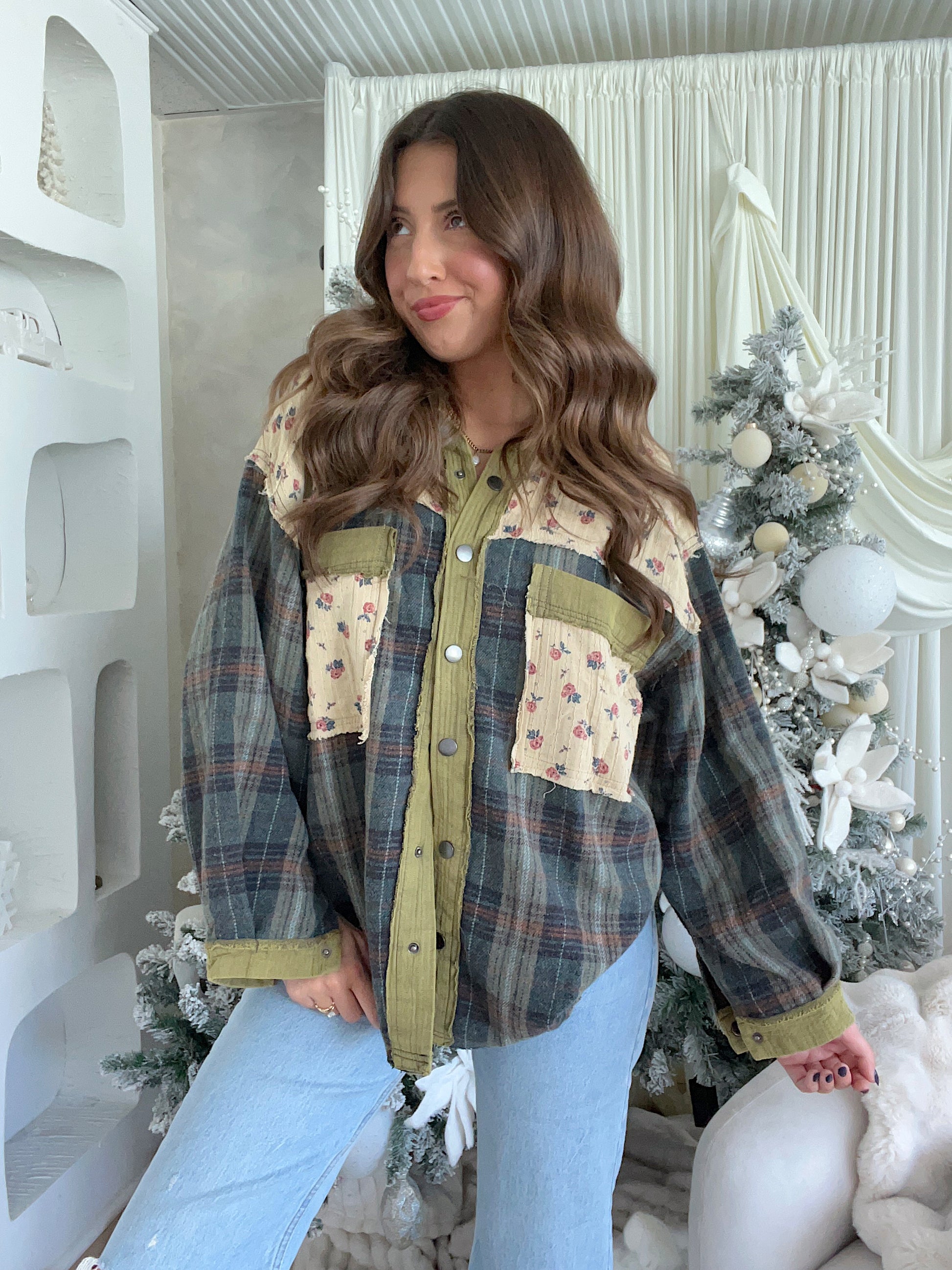 I'll Be Home Flannel - Pine