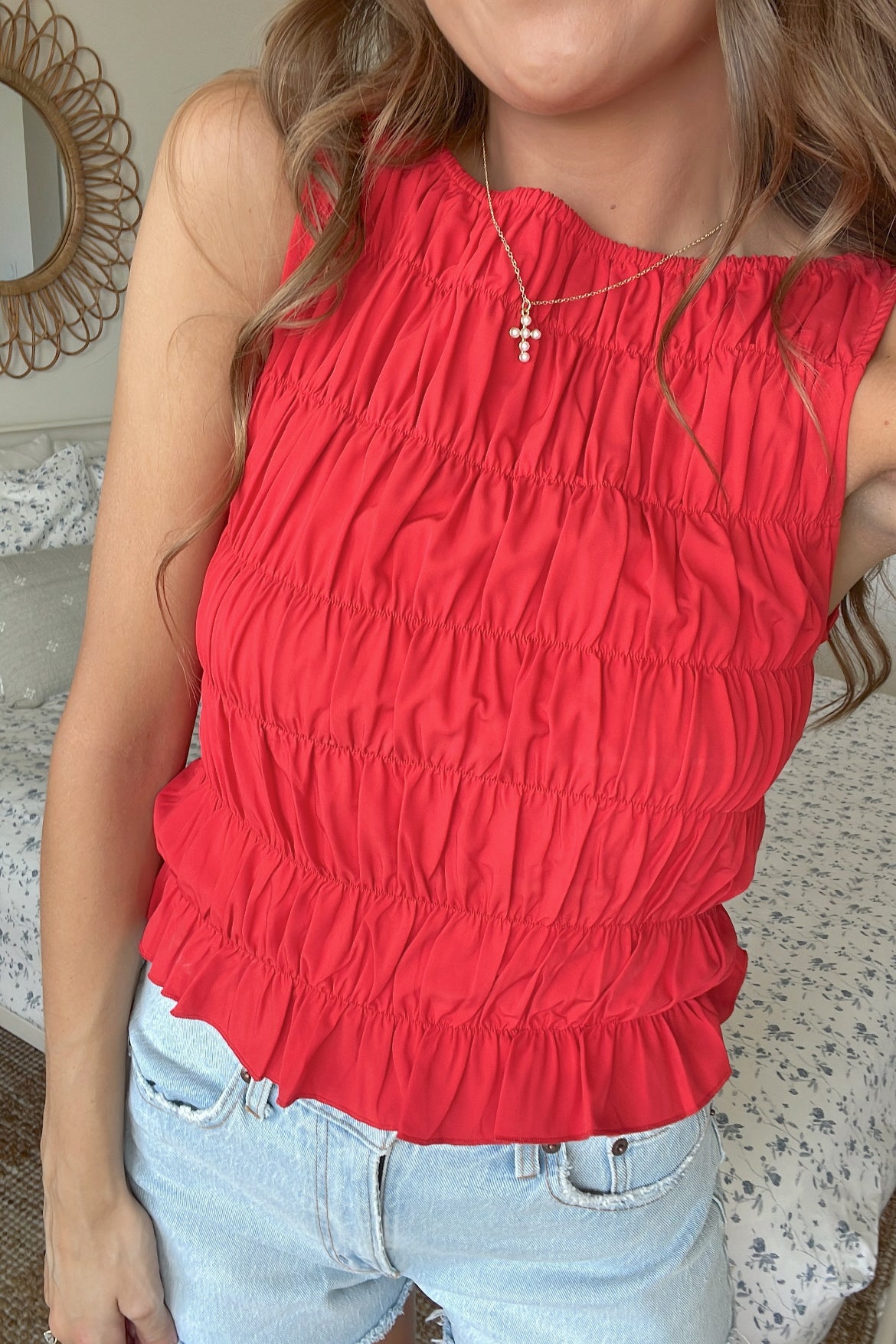 Strawberry Fields Tank - Red