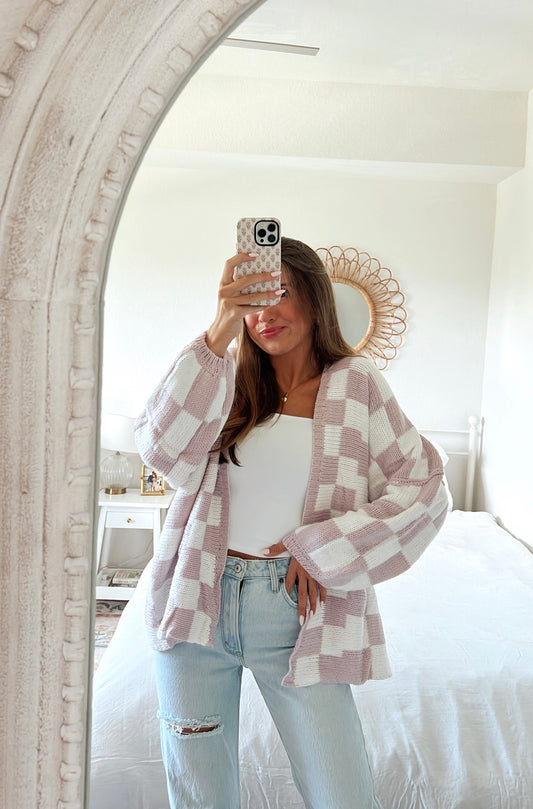 LOLA CARDIGAN - LILAC