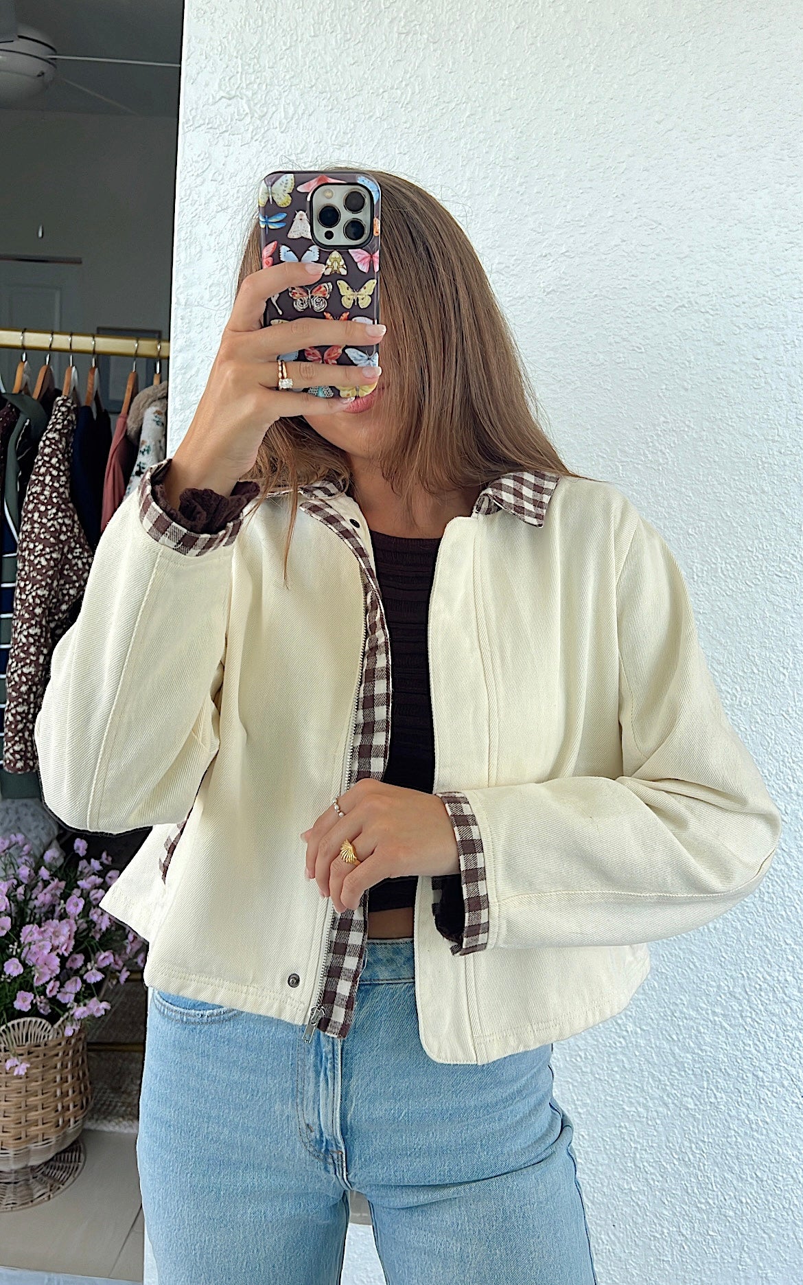 Anna Gingham Jacket