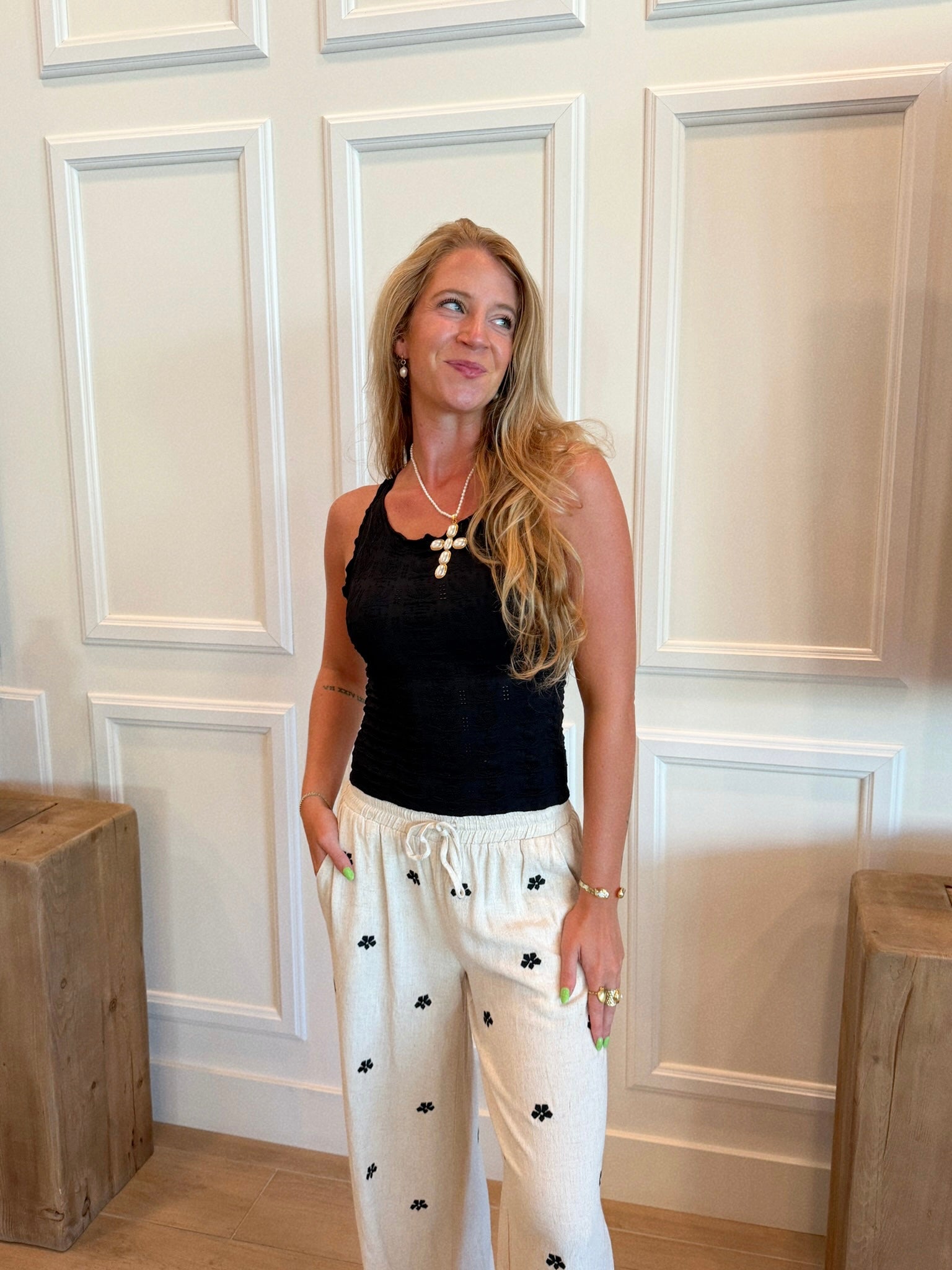 Georgia Embroidered Pants