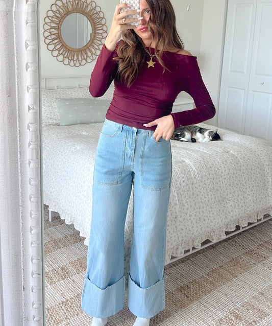 FLORA WIDECUT JEANS