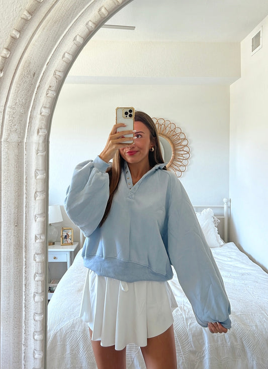 SUNDAY PULLOVER - BABY BLUE