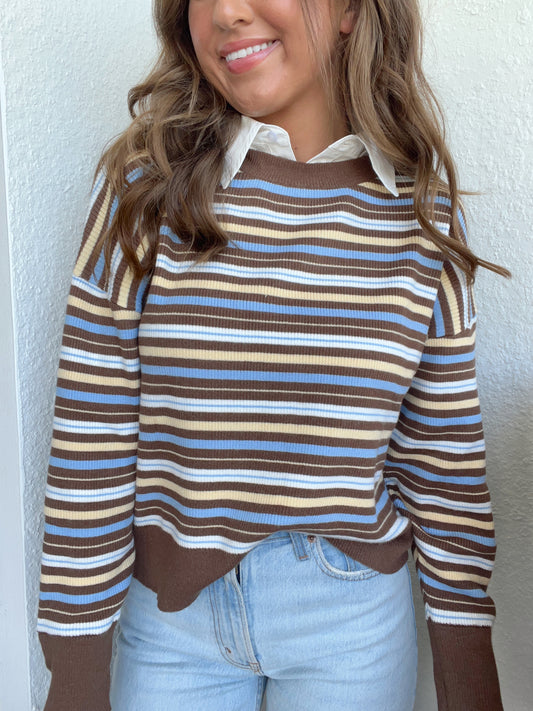 OXFORD LAYERING SWEATER