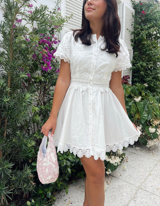CHARLIE LACE MINI DRESS