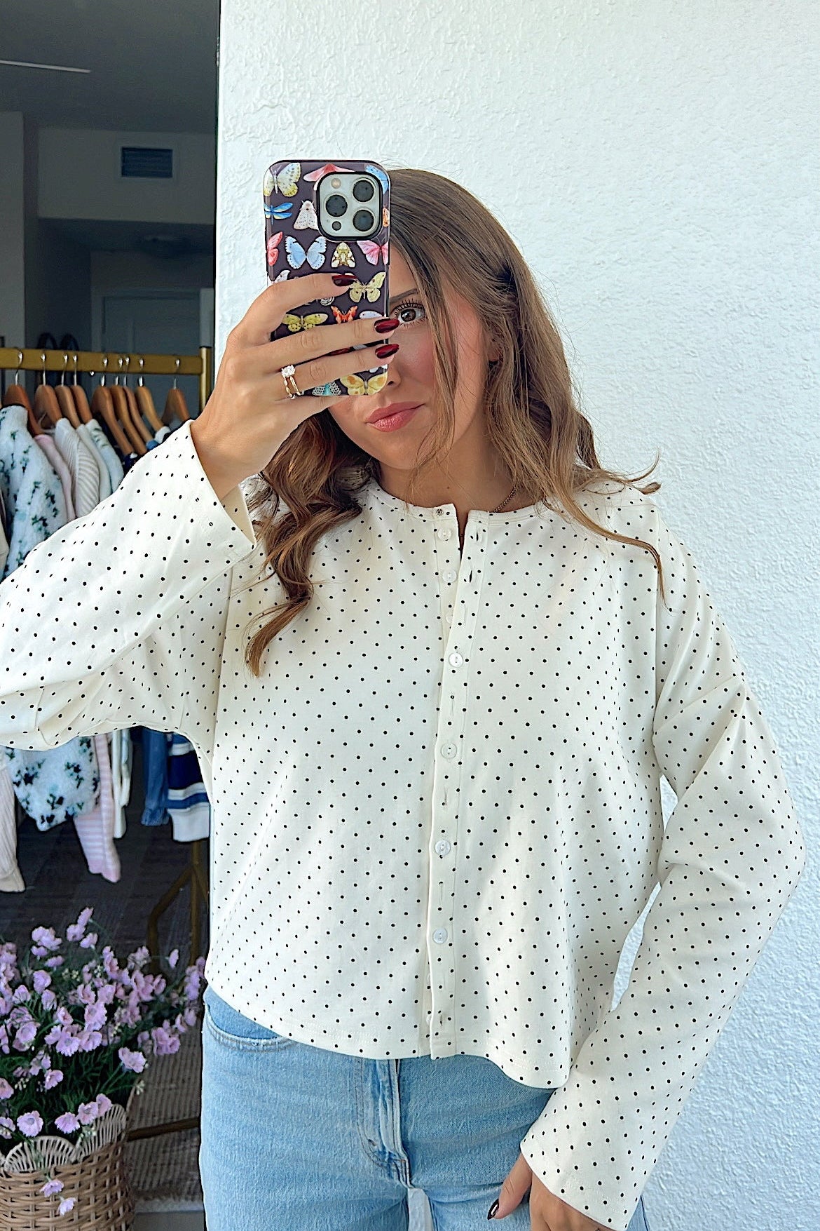 Sunday’s Best Polka Dot Cardi
