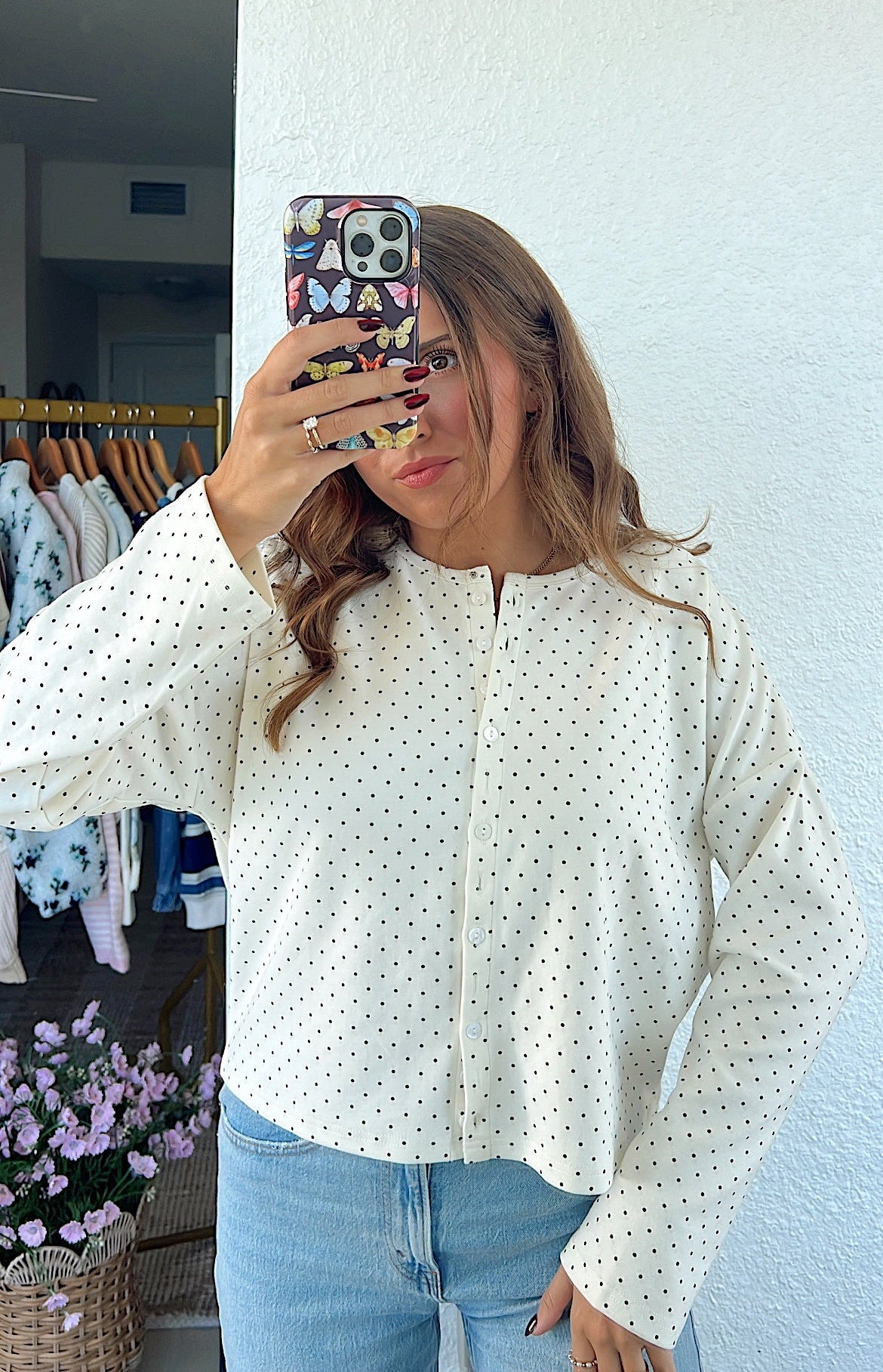 Sunday’s Best Polka Dot Cardi