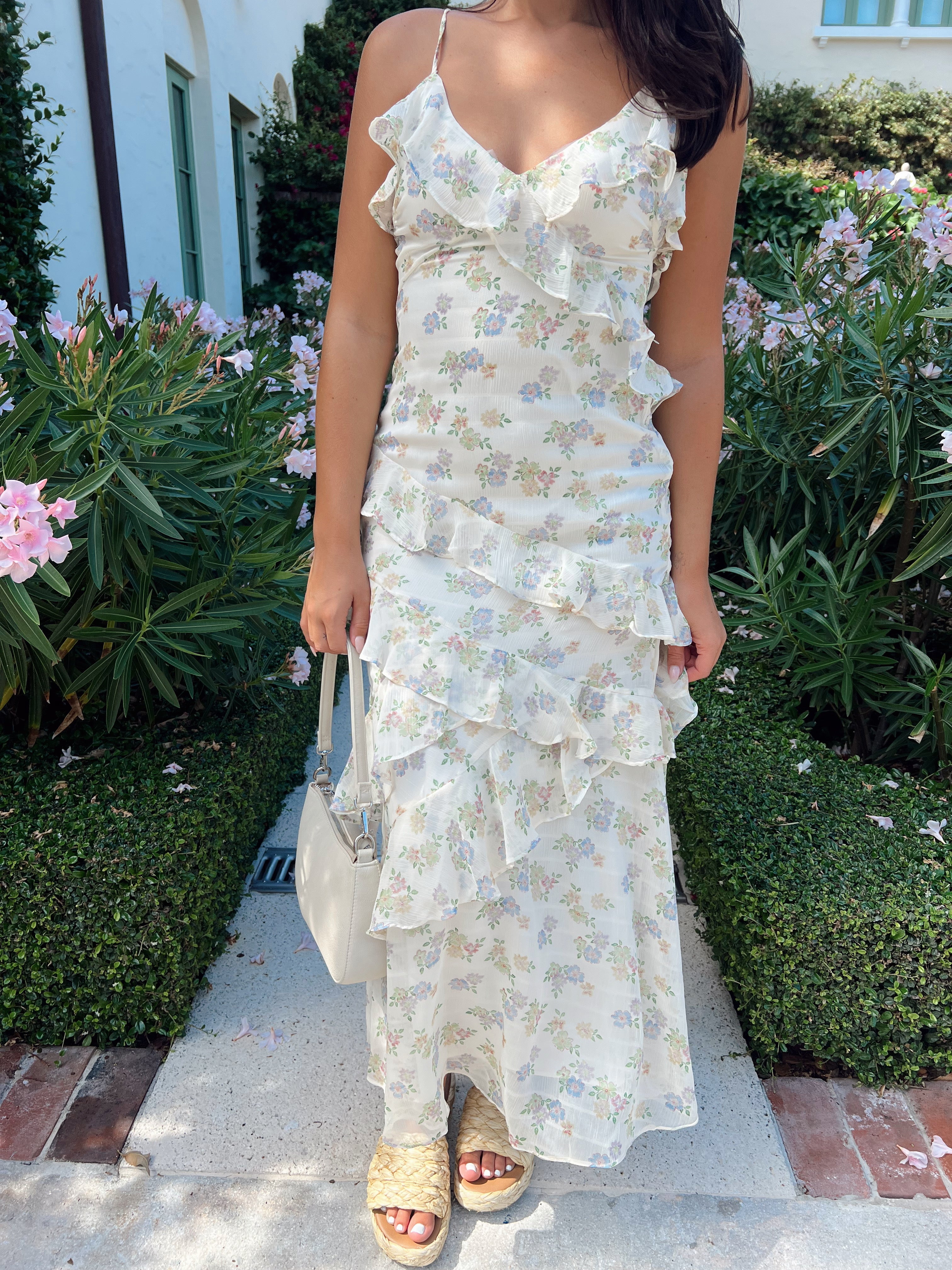 Maeve Ruffle Midi Dress