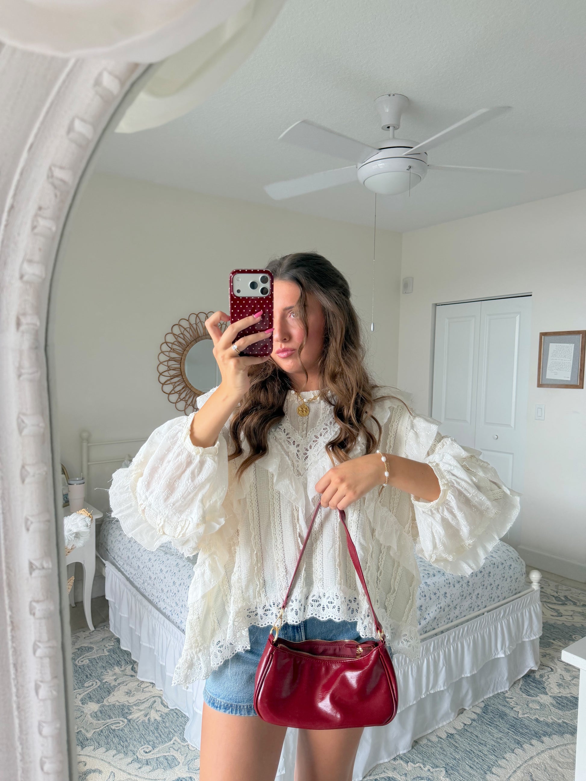 The Garden Party Blouse - Ivory