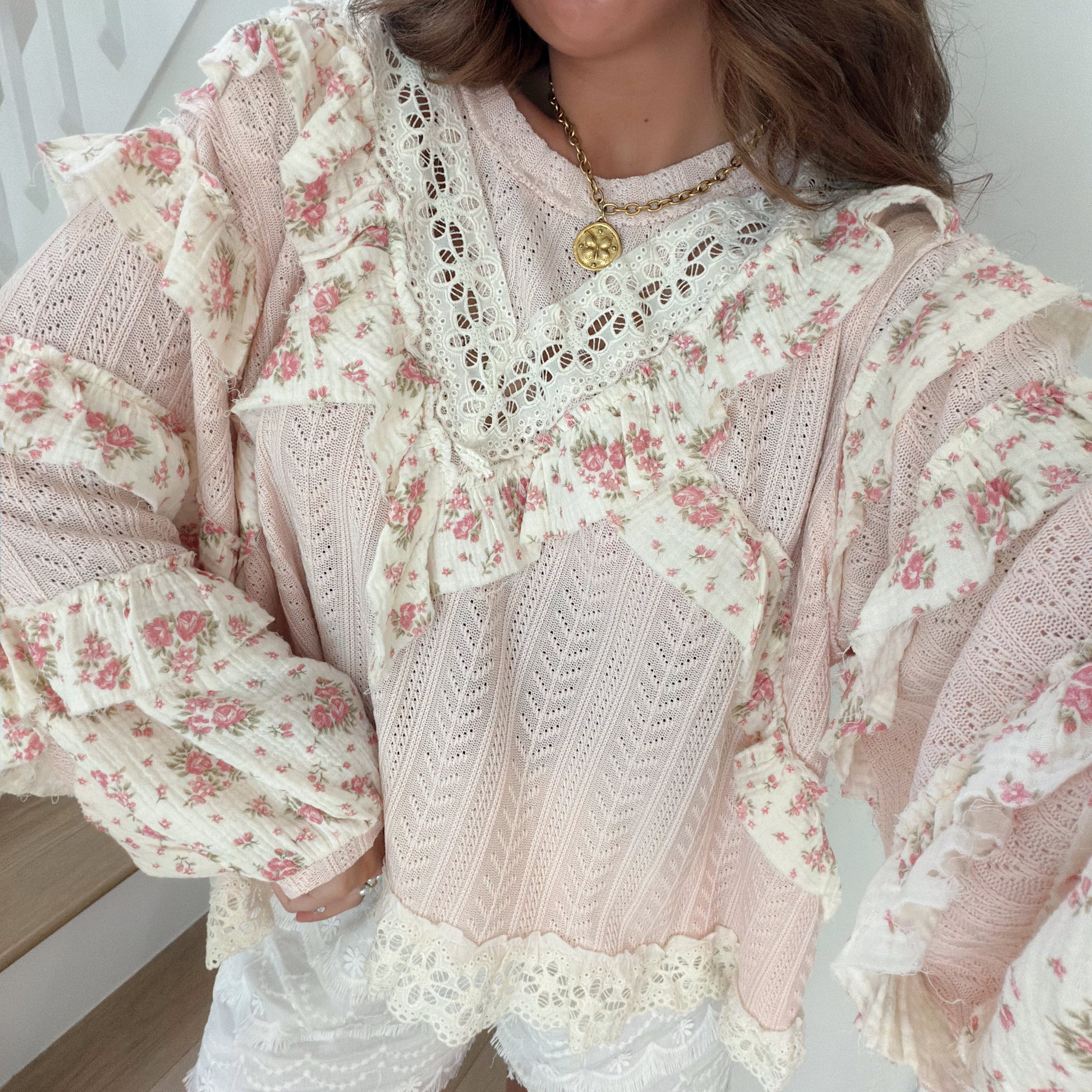 The Garden Party Blouse - Pink Floral