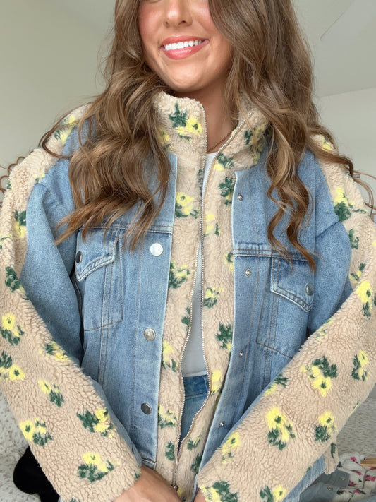 BENNY SHERPA JACKET - HONEY