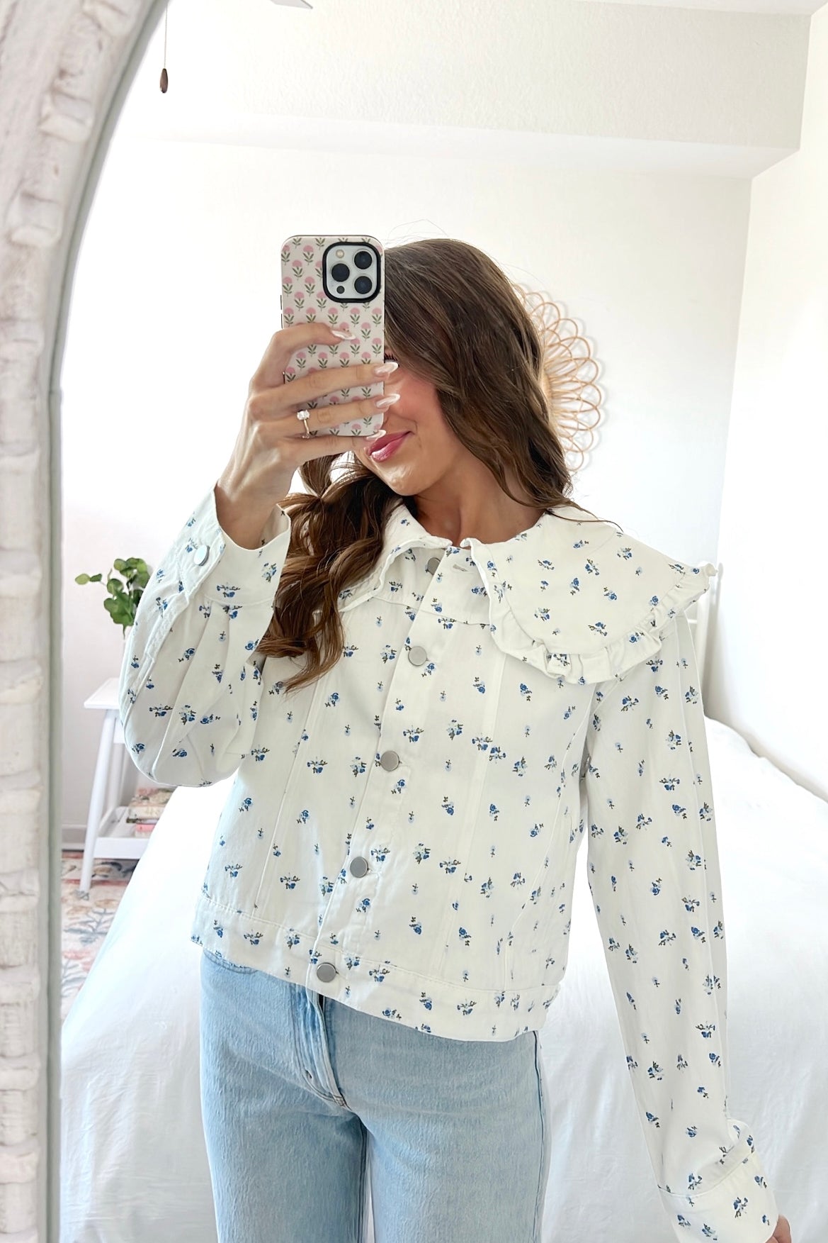 Blue Bell Ruffled Jean Jacket