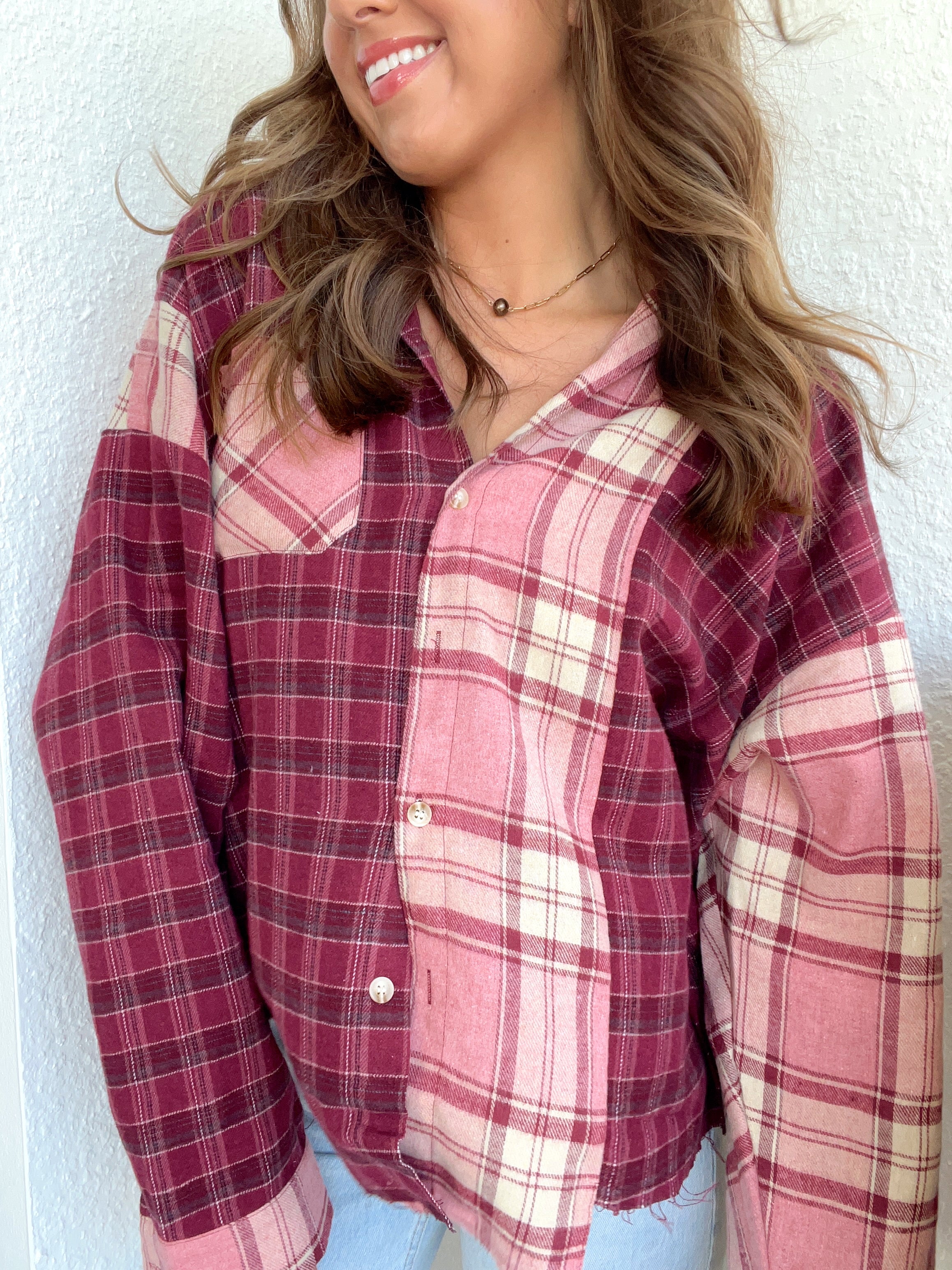 Parker Flannel - Cranberry