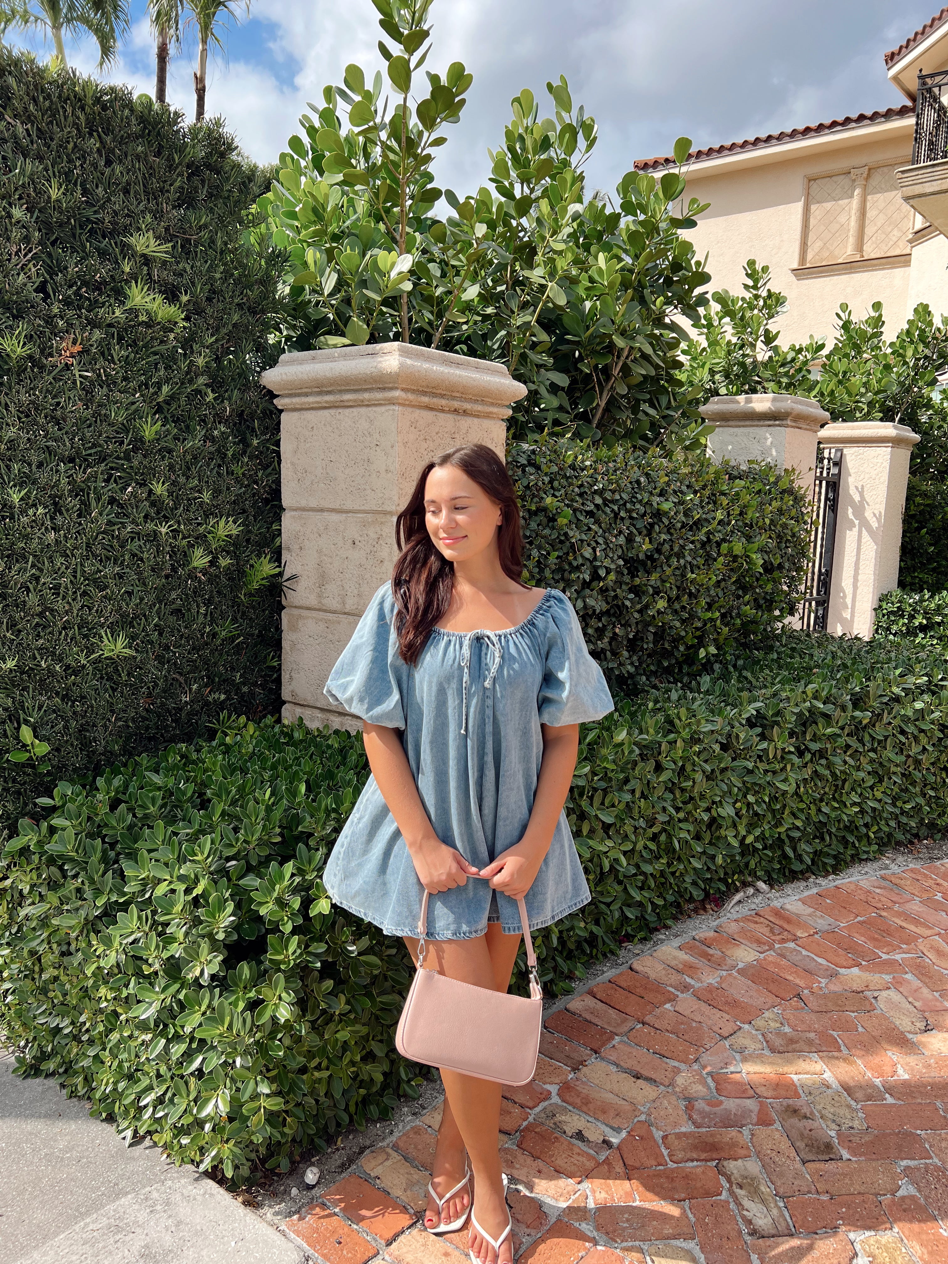 Isabella Denim Romper