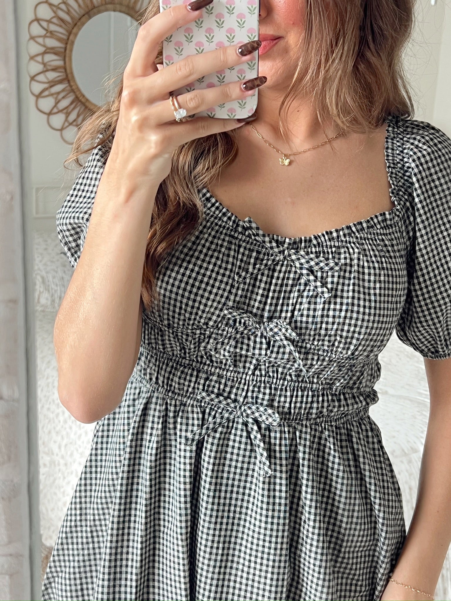 Thea Gingham Mini