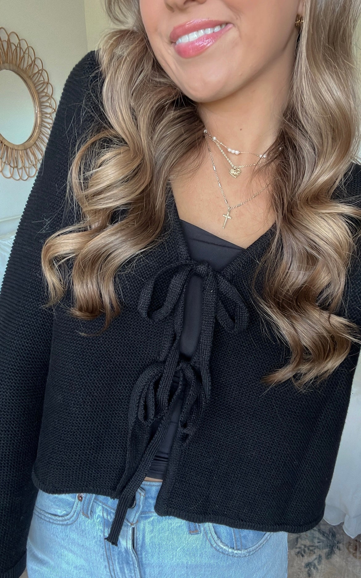 GINGERBREAD BOW KNIT