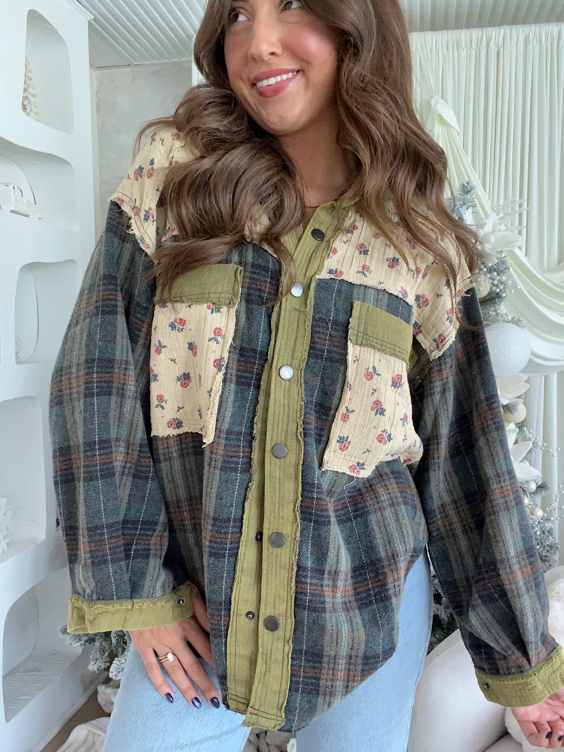 I'll Be Home Flannel - Pine