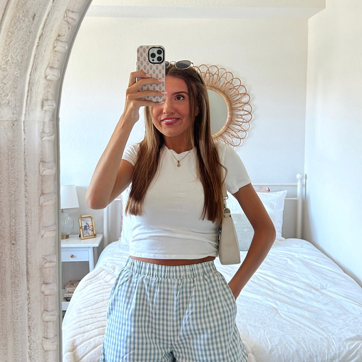 Cami Boxer Shorts - Blue & Sage