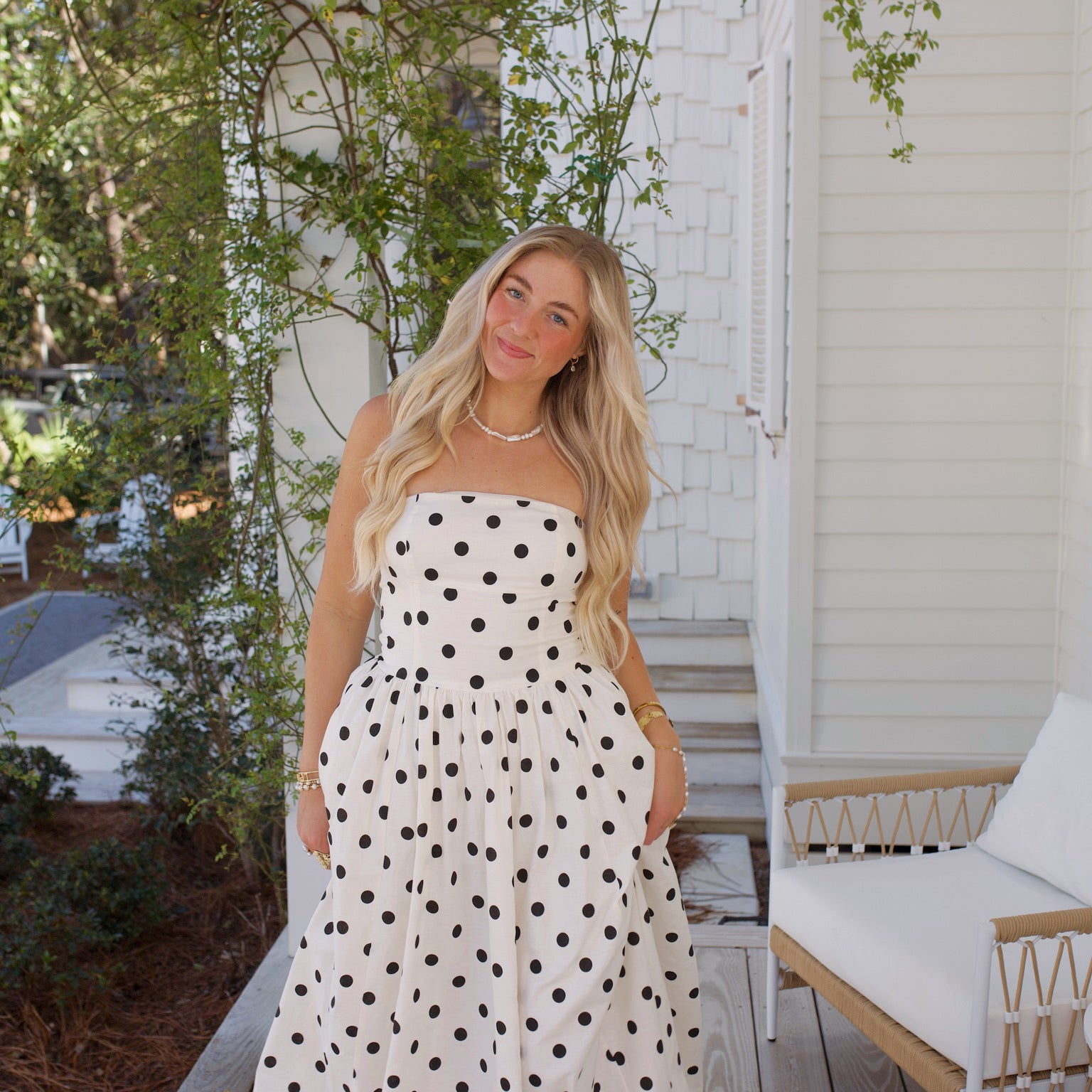 Audra Midi Dress - White
