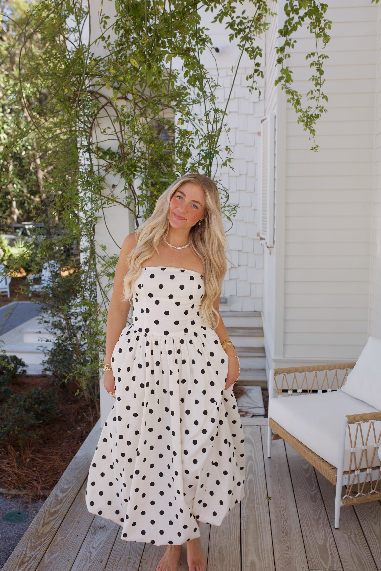 Audra Midi Dress - White