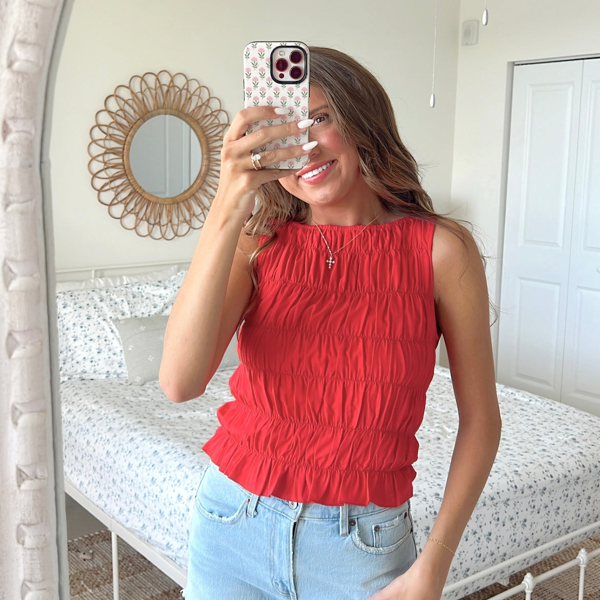 Strawberry Fields Tank - Red