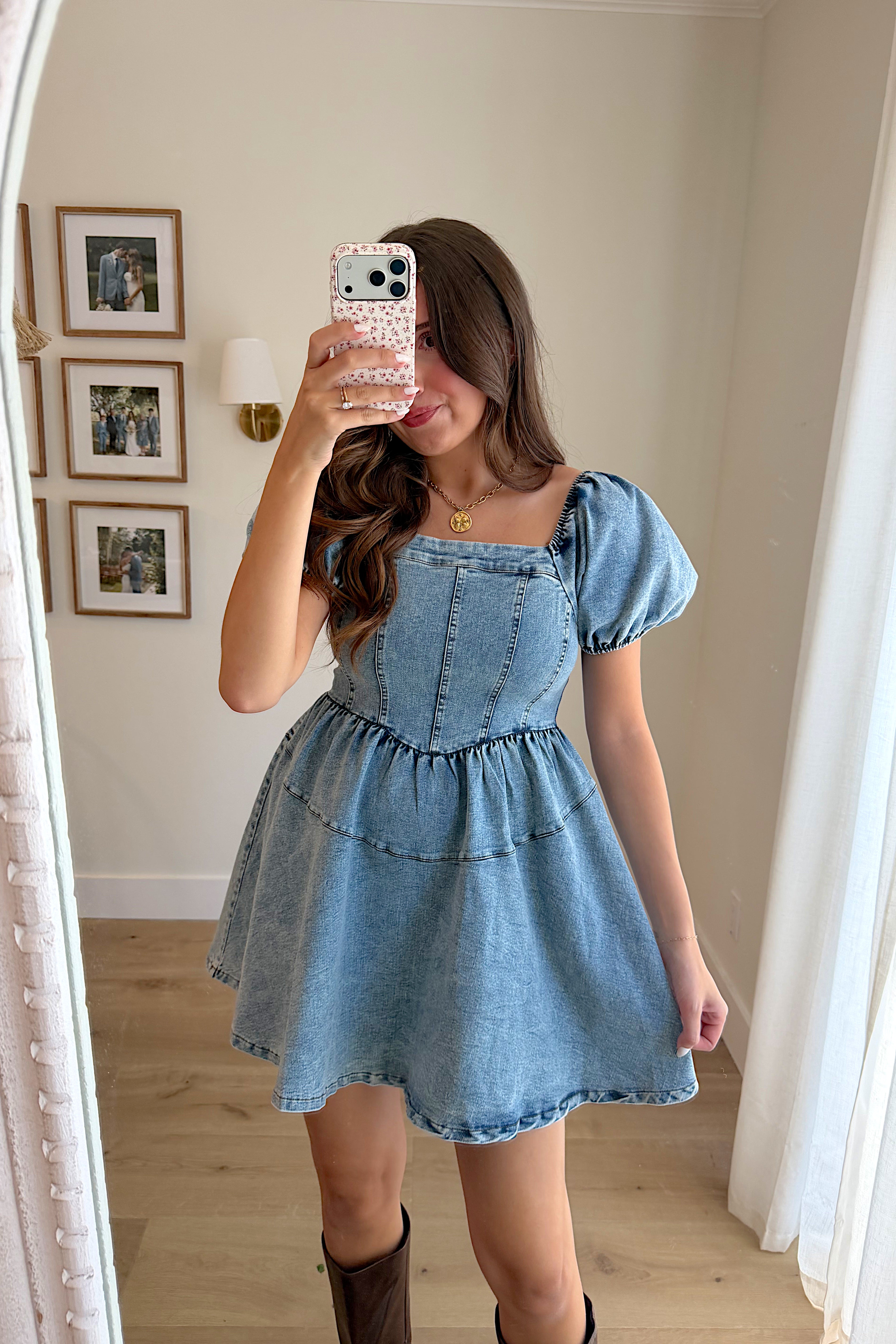 Sweet Liberty Denim Mini Dress