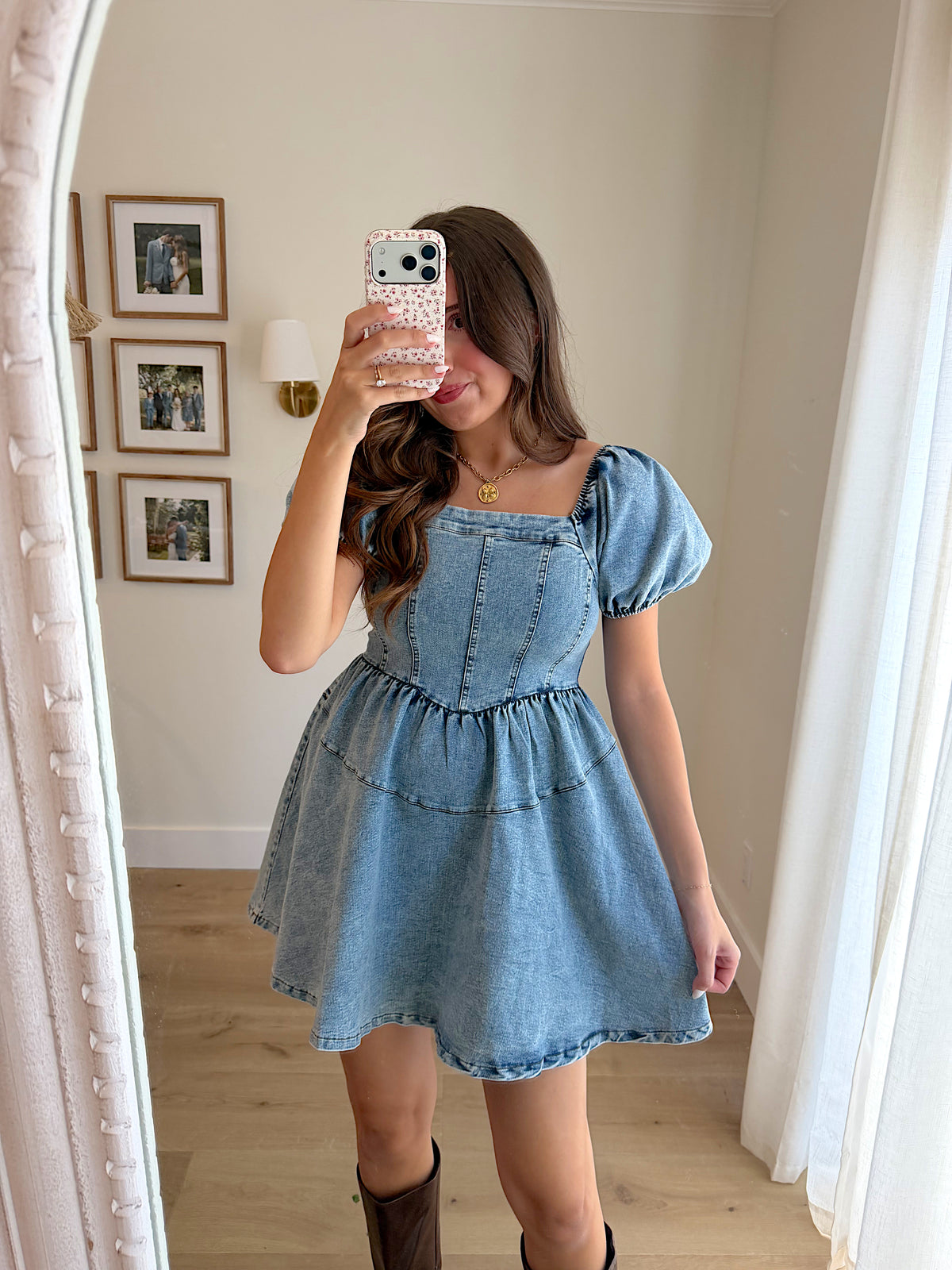 Sweet Liberty Denim Mini Dress