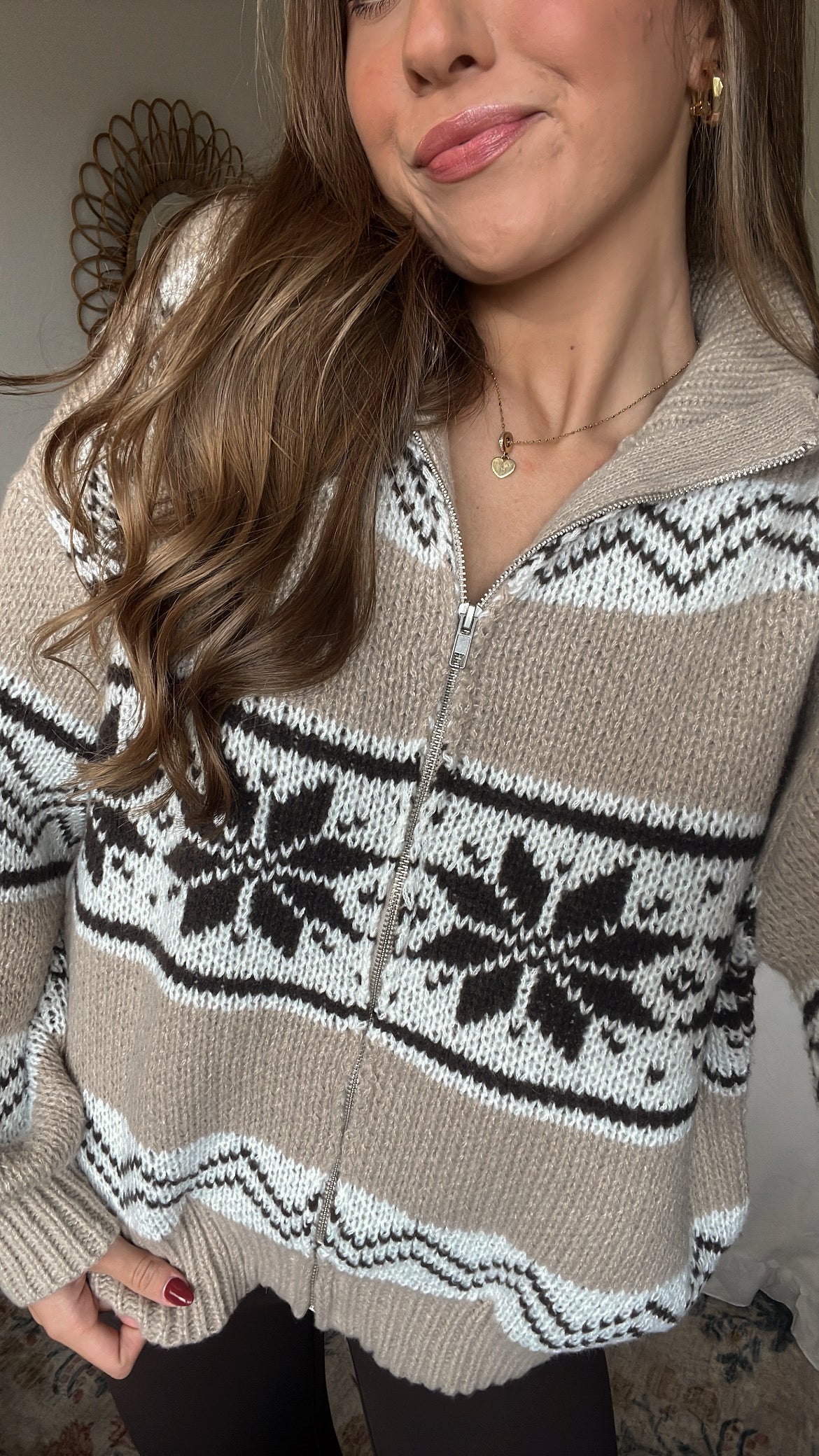 SNOW BIRD SWEATER JACKET