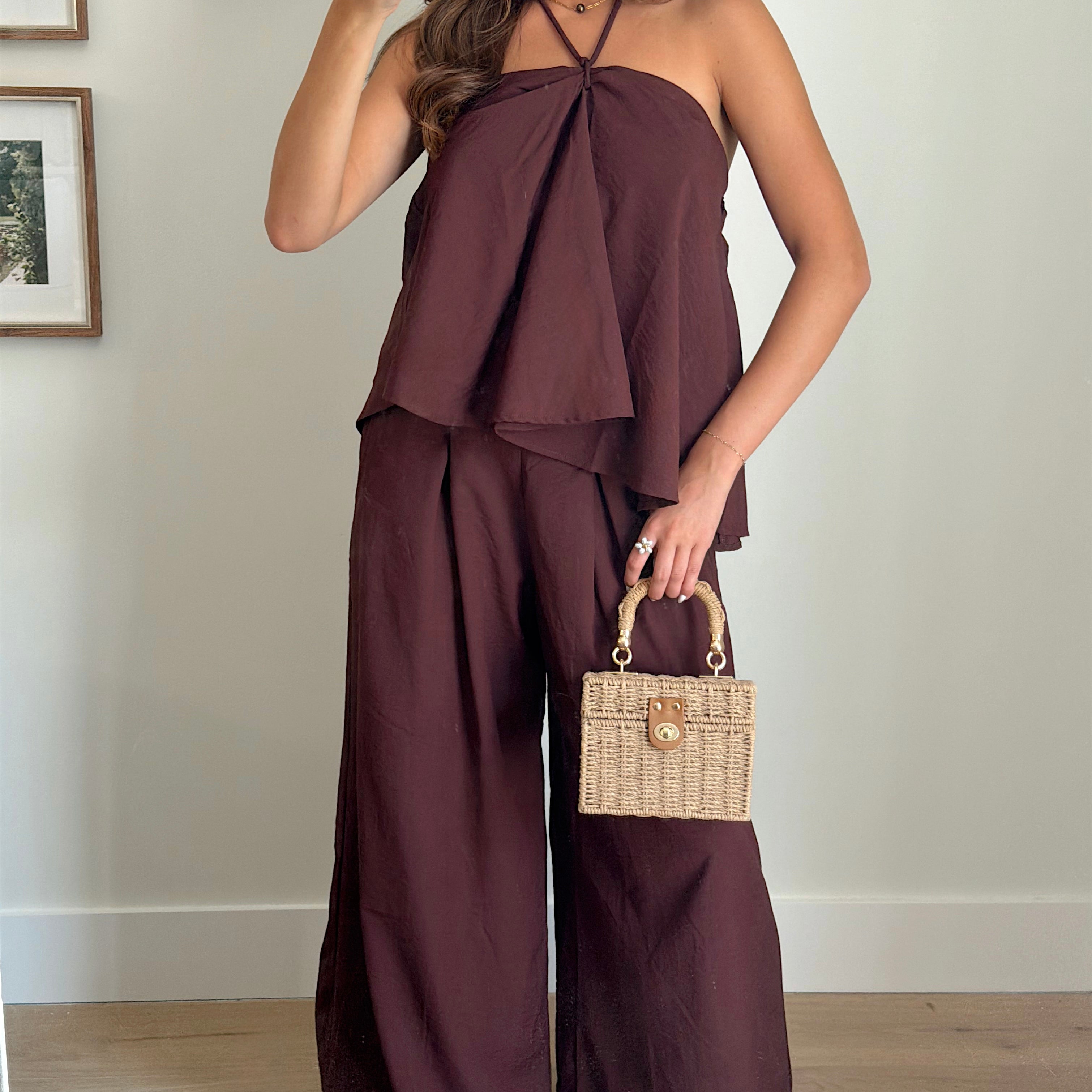Cocoa Butter Wide Leg Pants