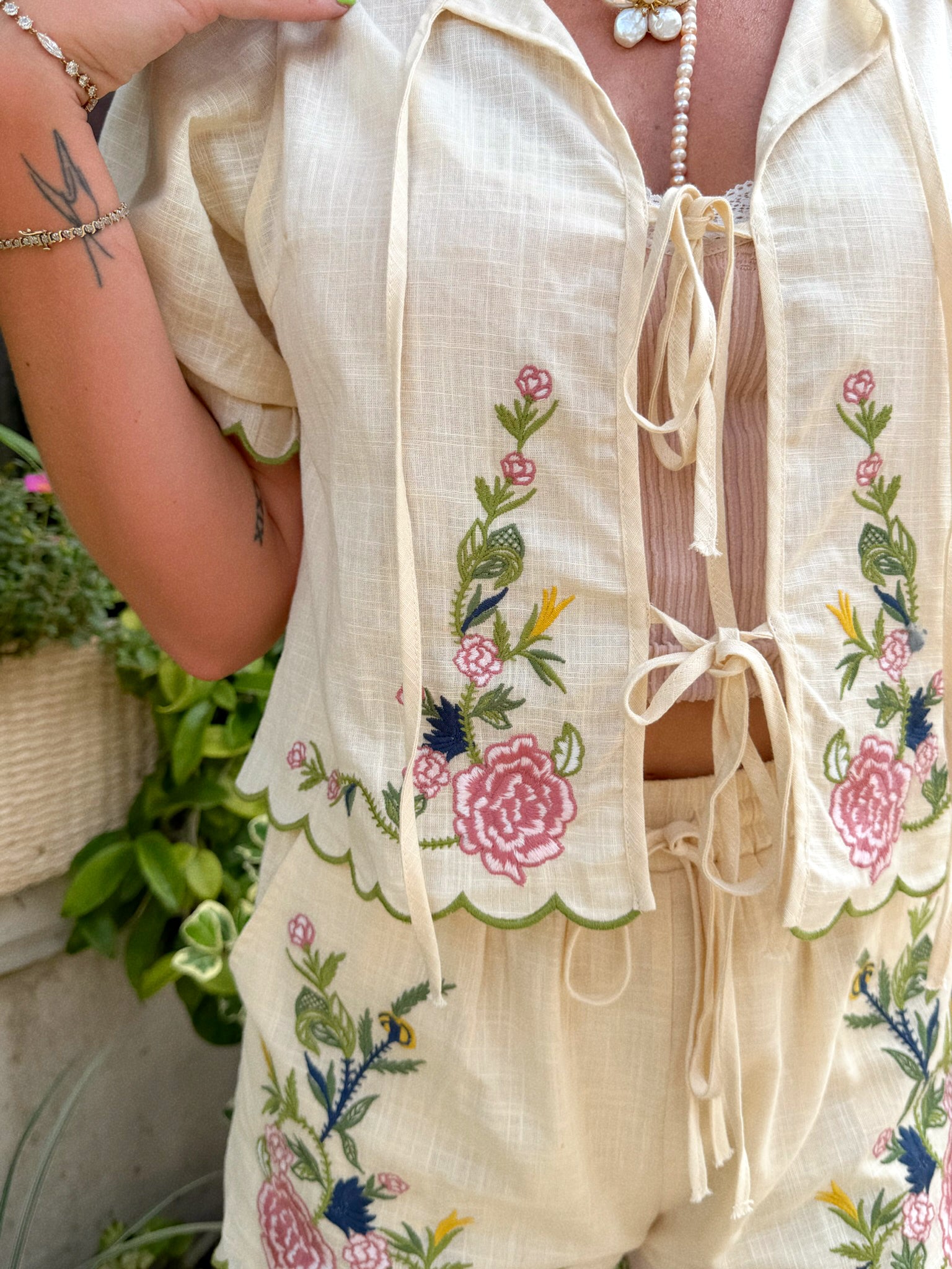 La Dolce Embroidered Top