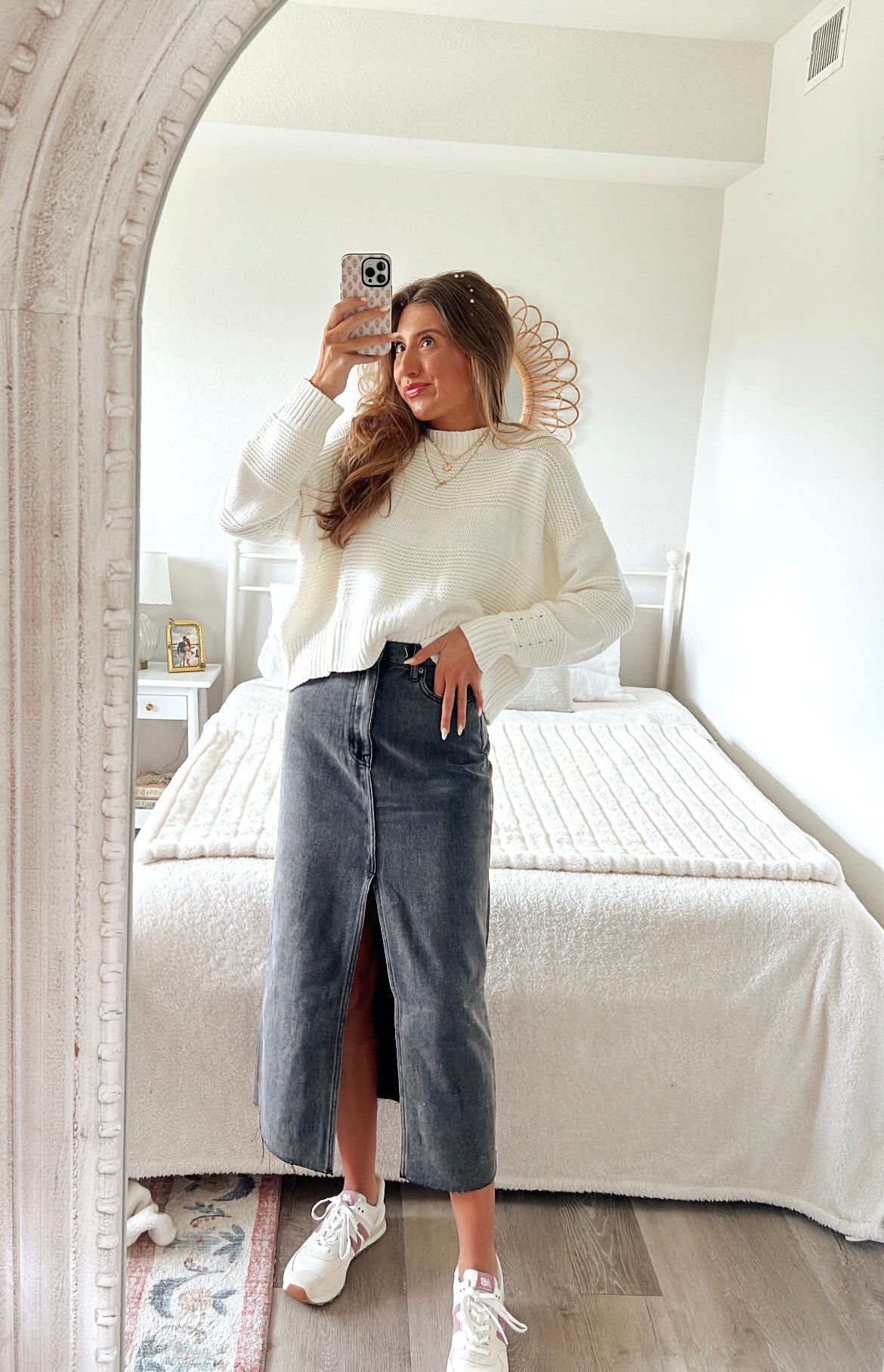 DENIM MAXI SKIRT