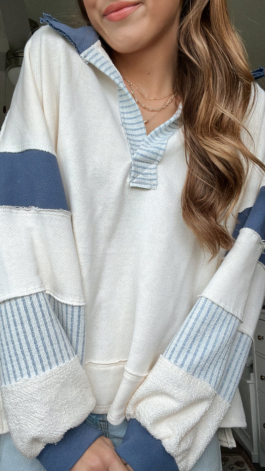 IVY CREWNECK - BLUE