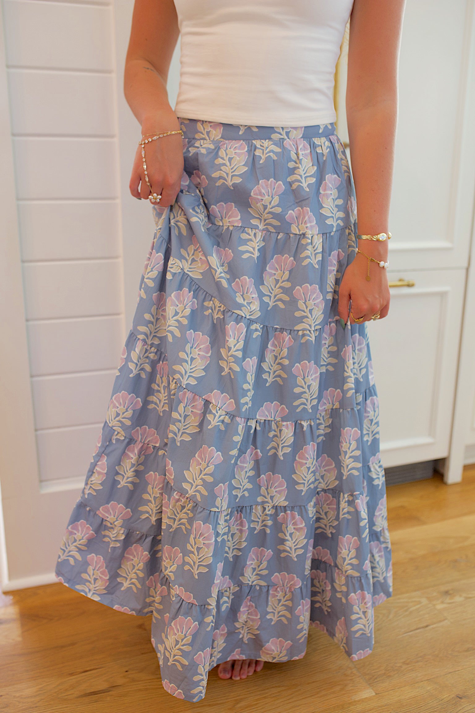 Rosemary Tiered Maxi Skirt