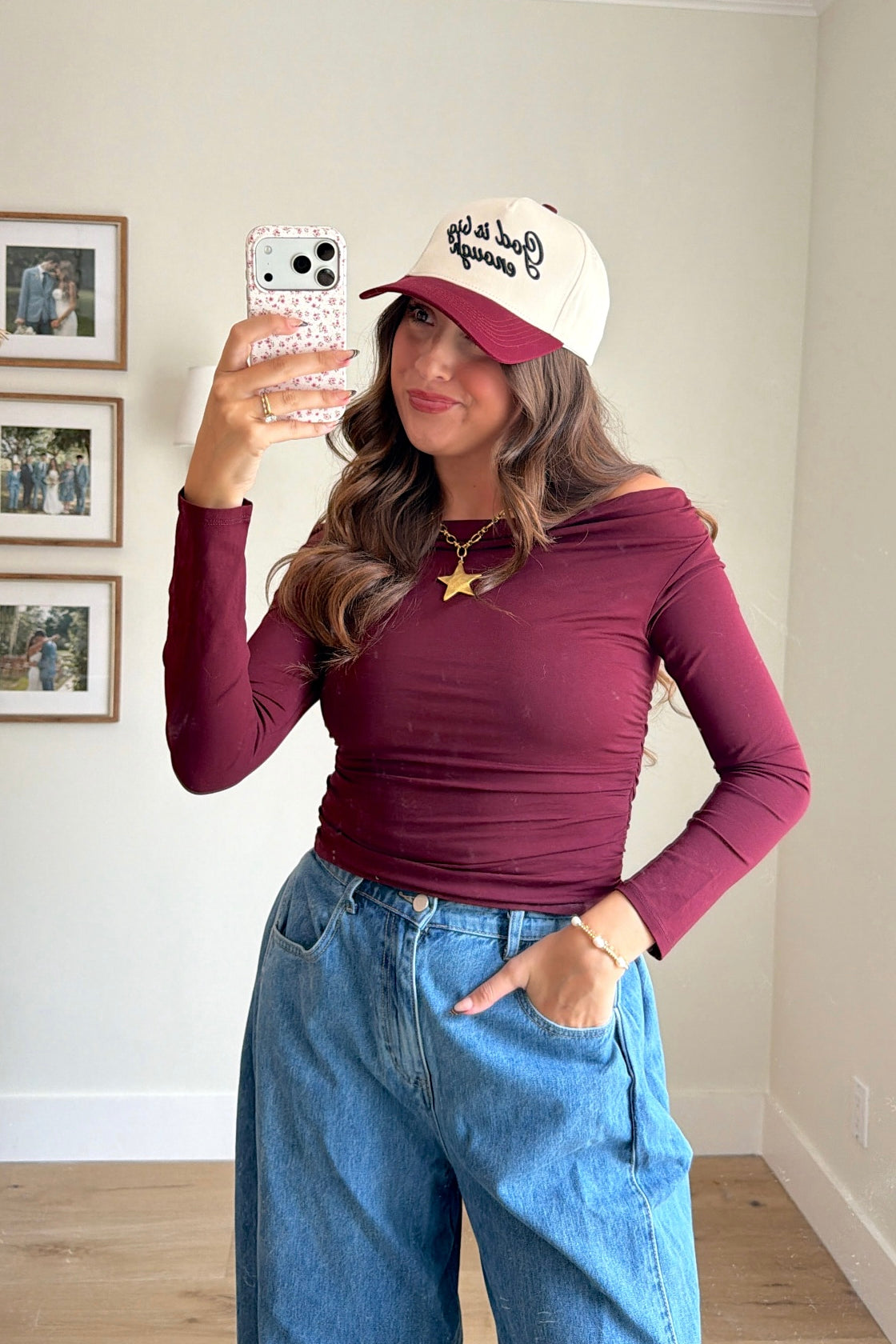 Dawn Long Sleeve - Burgundy