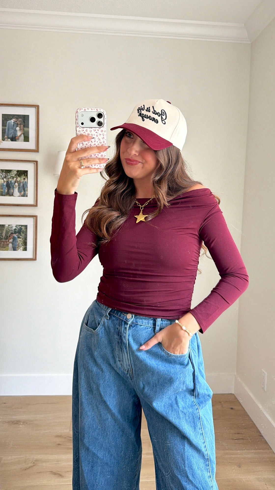 Dawn Long Sleeve - Burgundy
