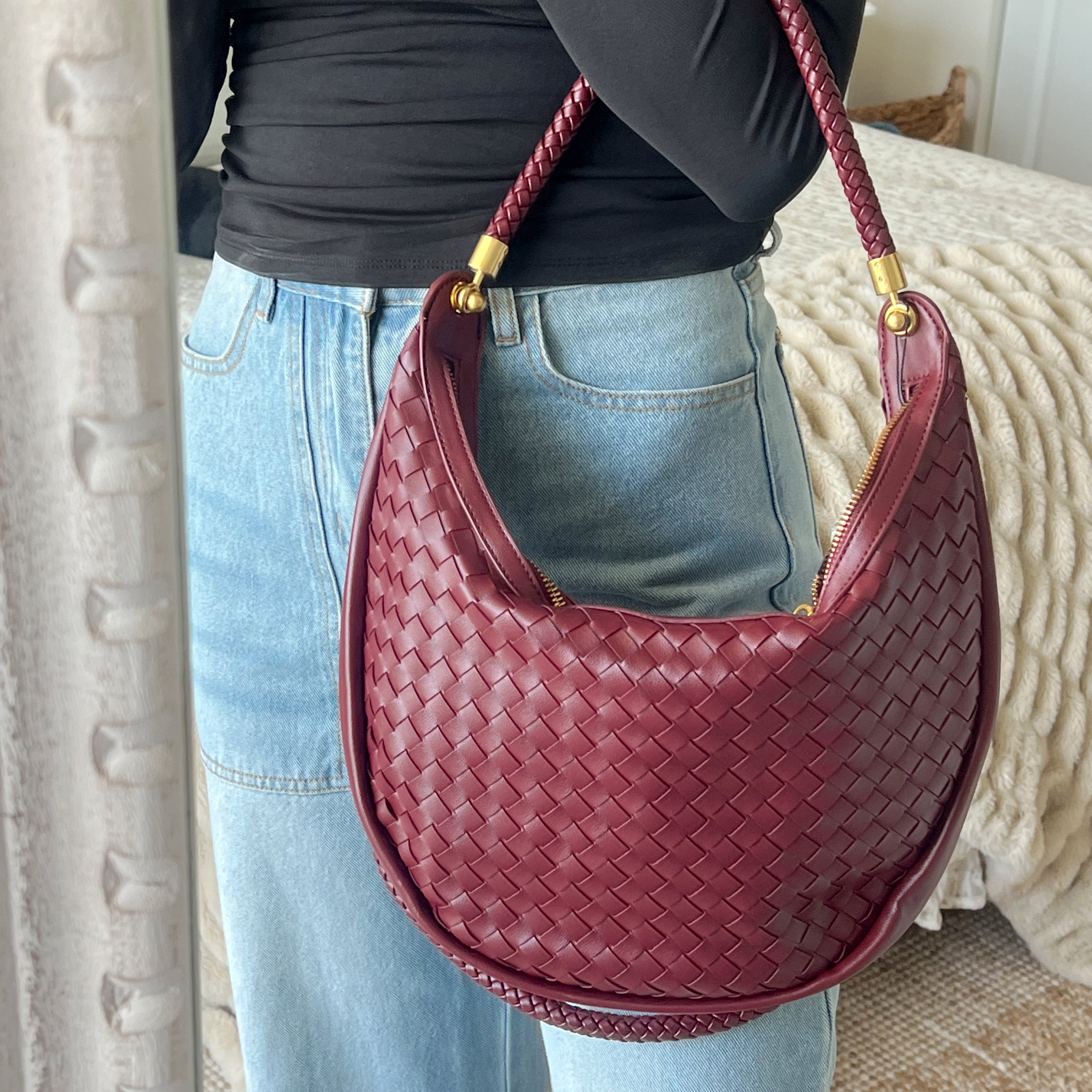 Remi Shoulder Bag - Burgundy