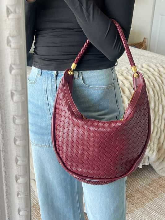 REMI SHOULDER BAG - BURGUNDY