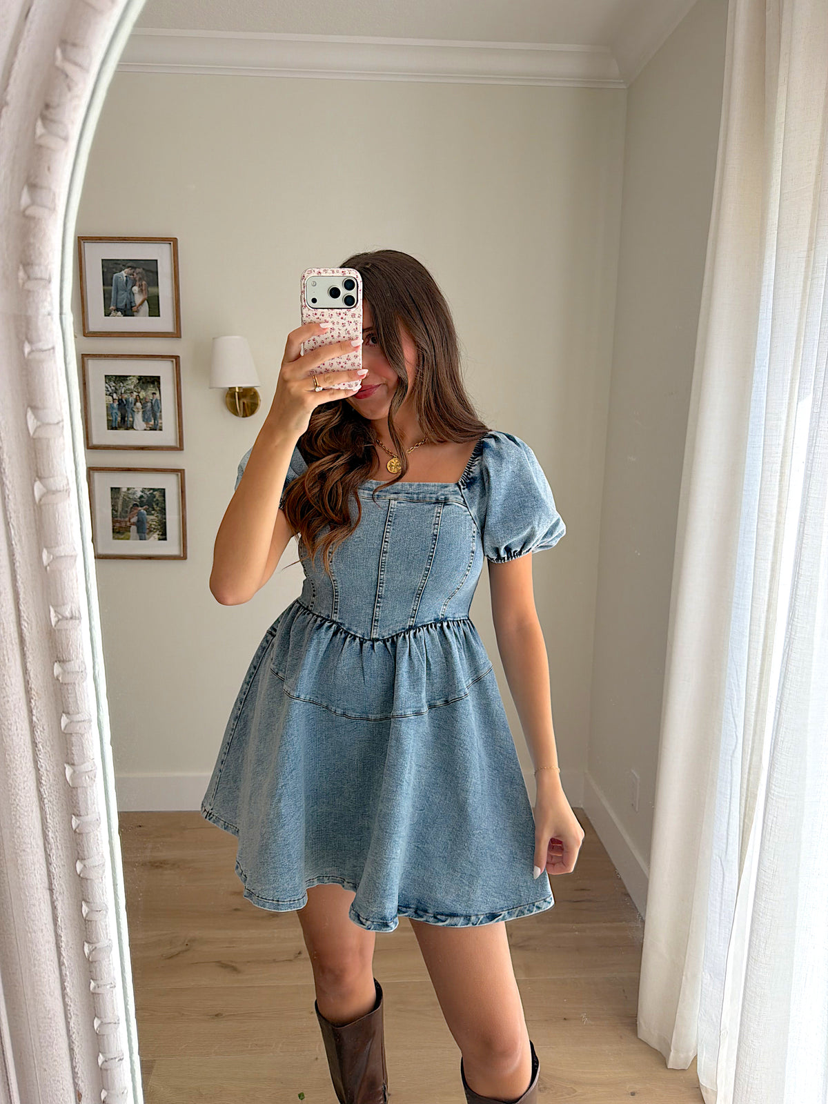 Sweet Liberty Denim Mini Dress