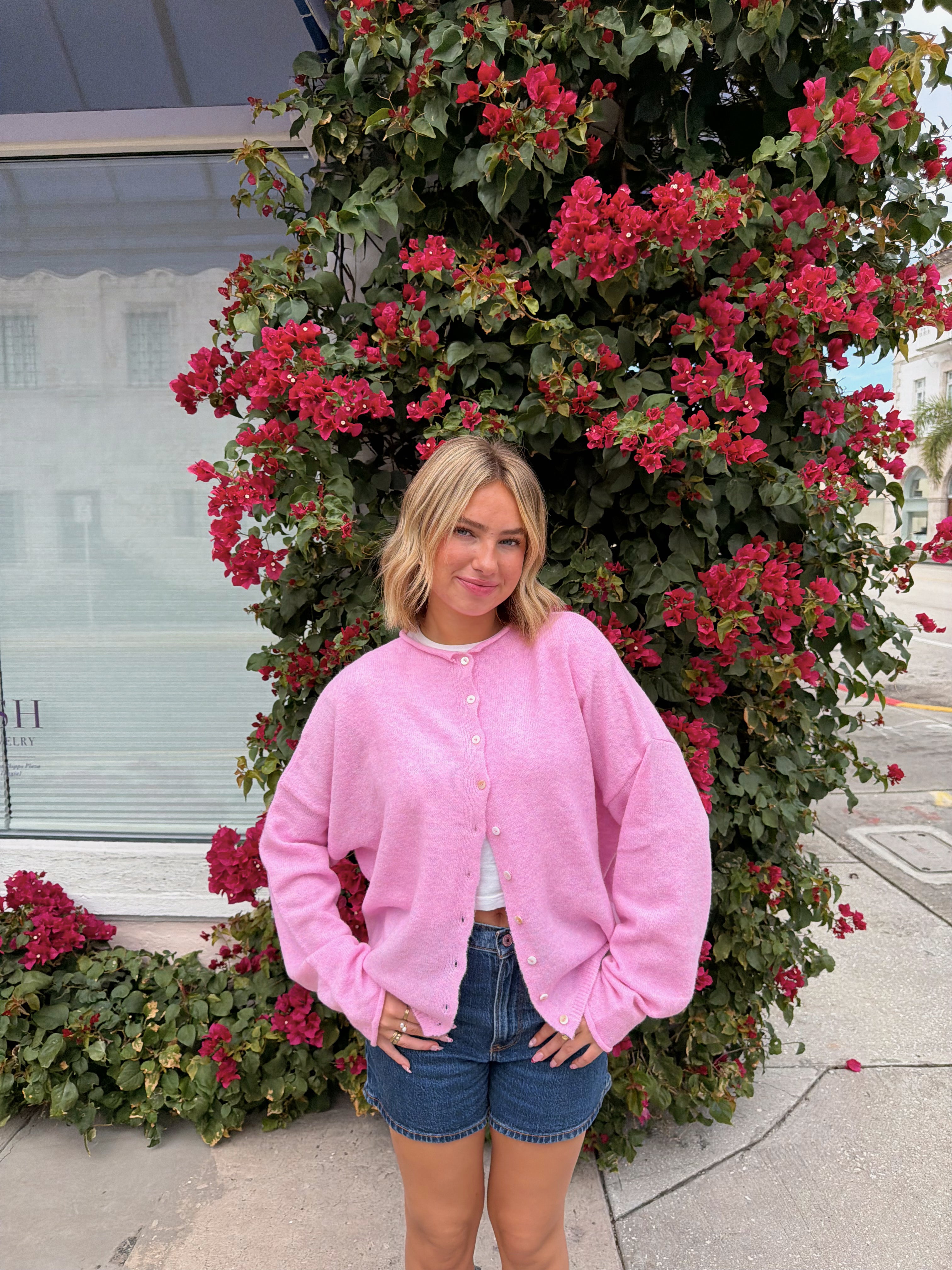 Church Girl Knit - Candy Pink